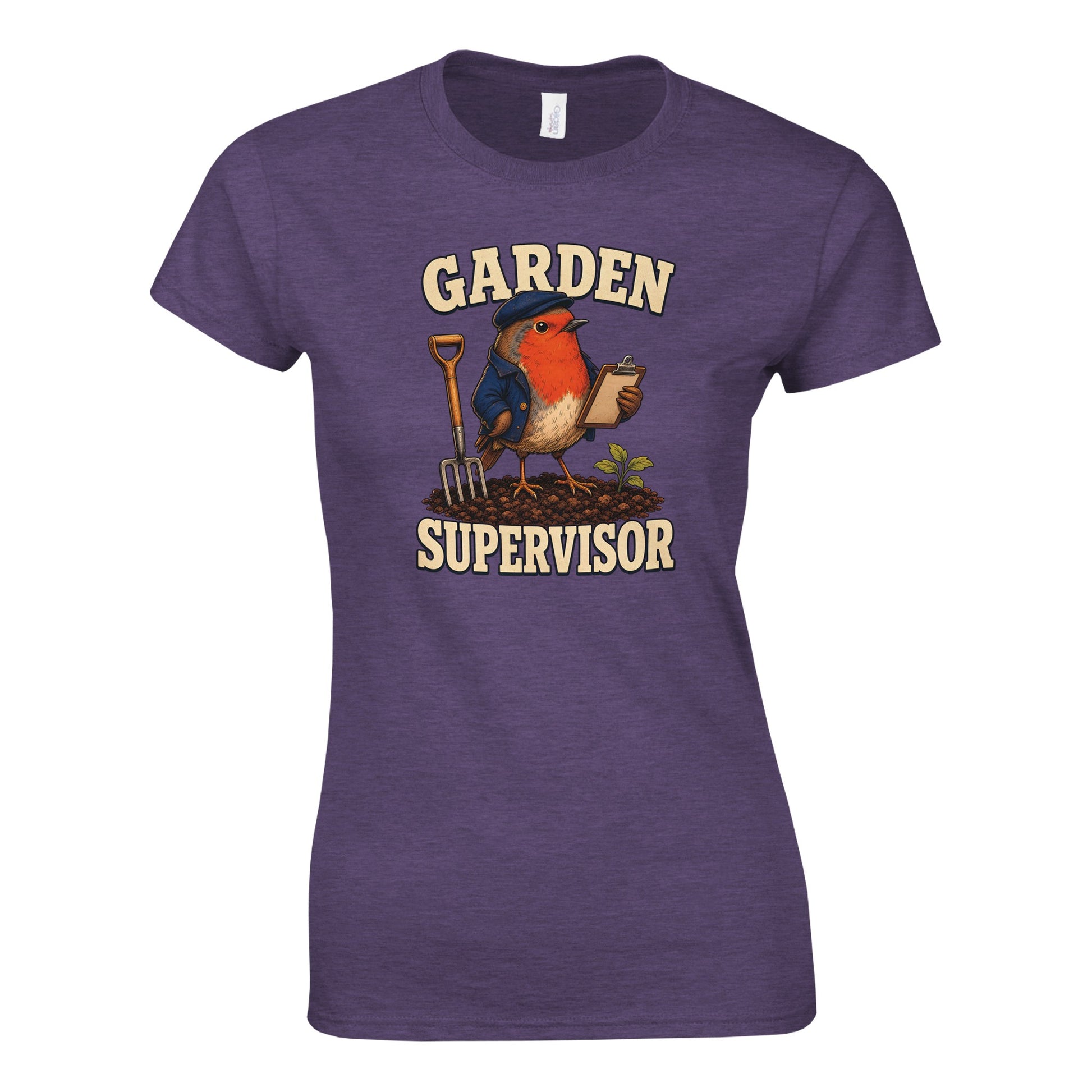 Garden Supervisor Robin Women's T-shirt — product view 2
