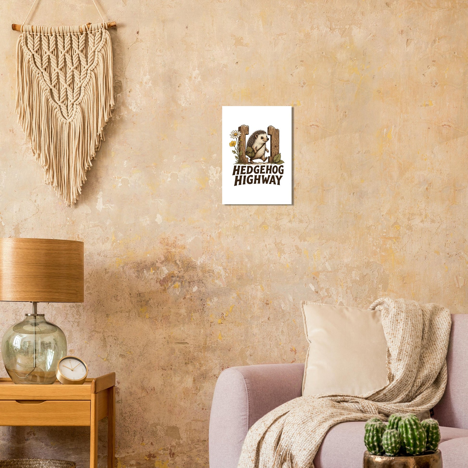 Hedgehog Highway Garden Graphic Poster — product view 9