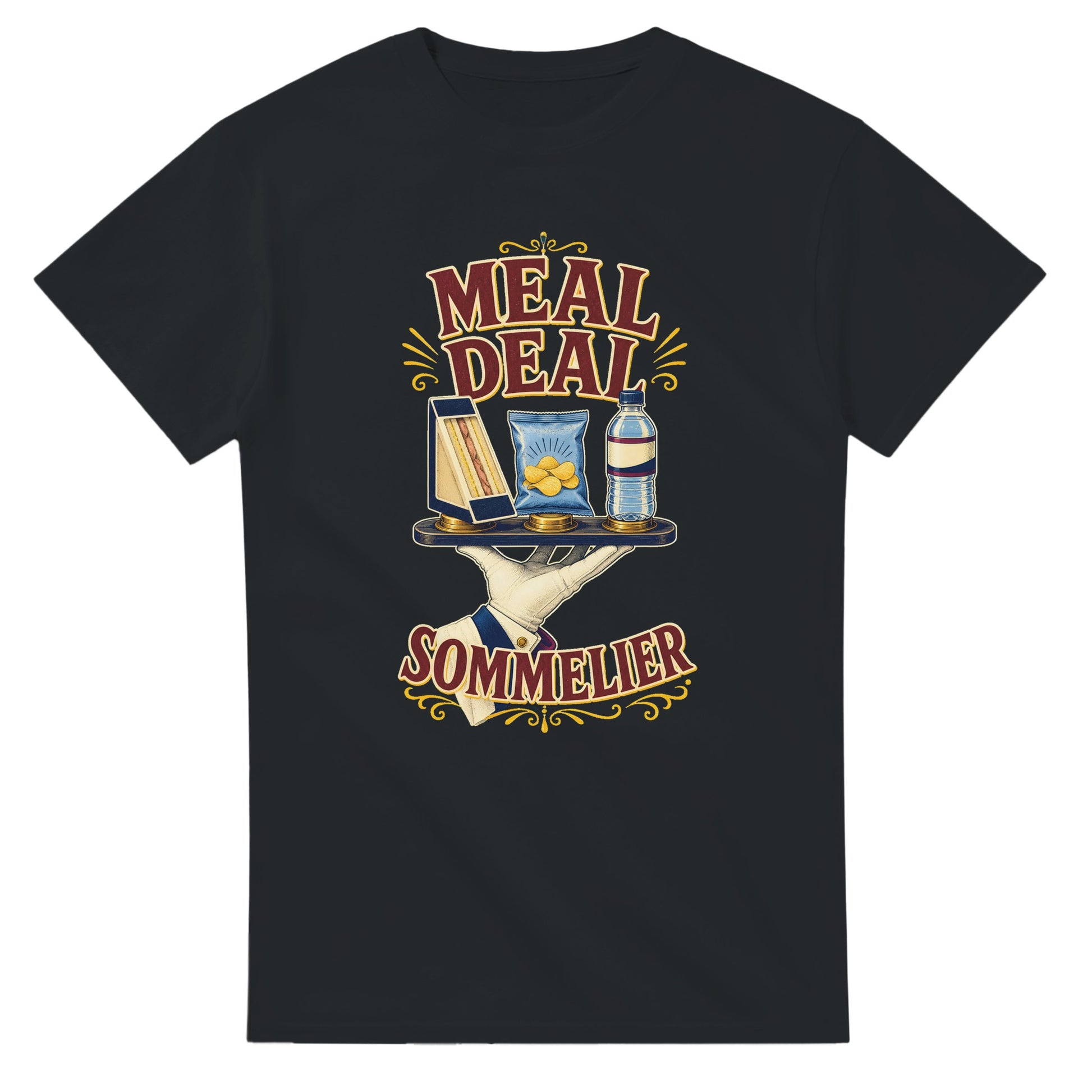 Meal Deal Sommelier British Lunch Design T-shirt — product view 10