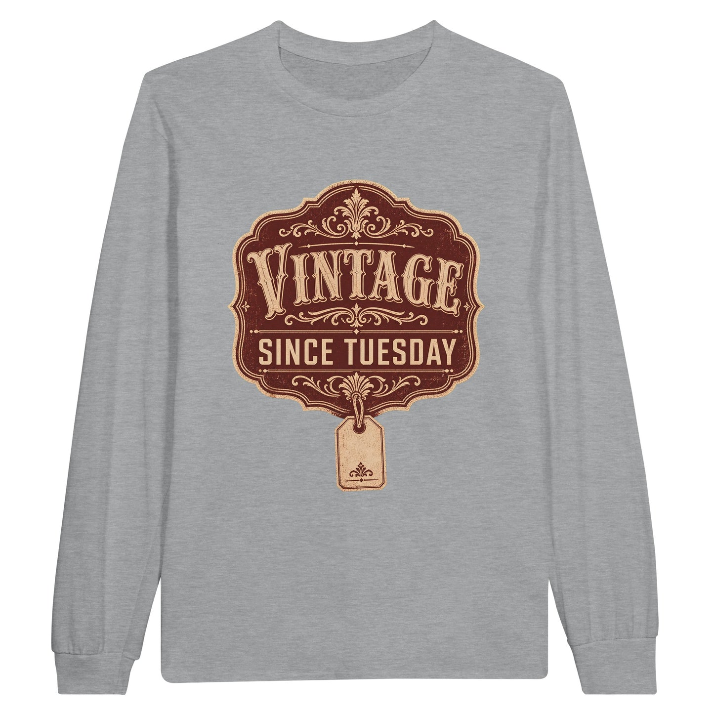 Vintage Since Tuesday T-shirt Long-Sleeve T-shirt — product view 6