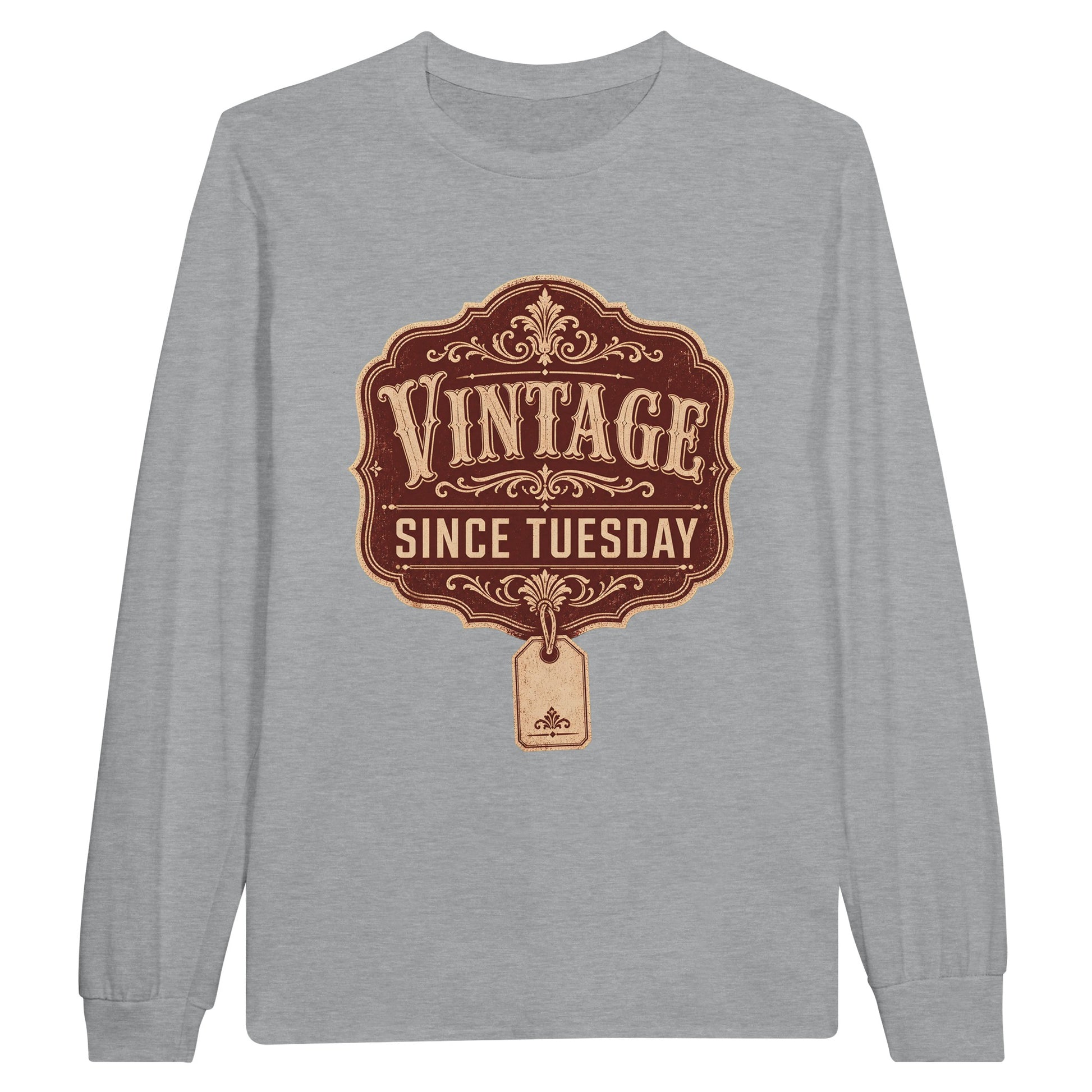 Vintage Since Tuesday T-shirt Long-Sleeve T-shirt — product view 6