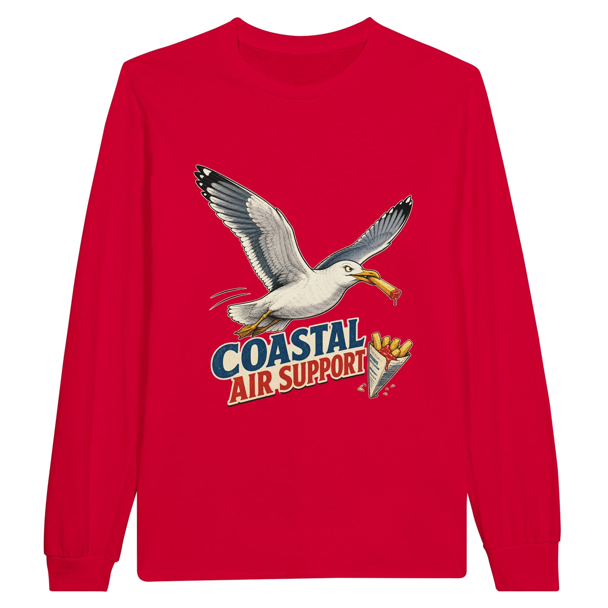 Coastal Air Support Seagull Graphic Long-Sleeve T-shirt — product view 9