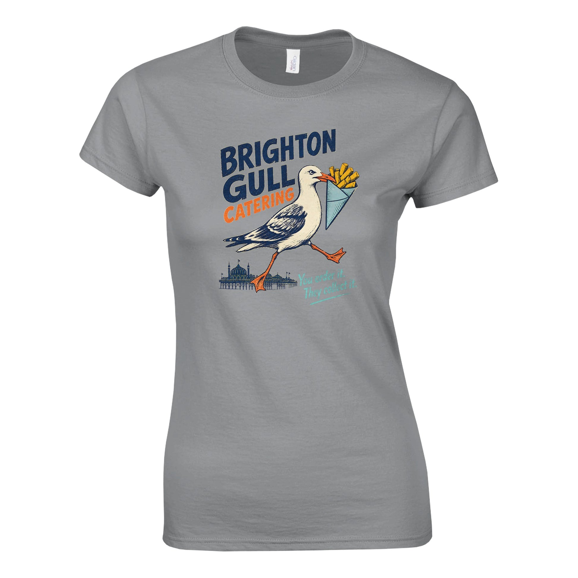Brighton Gull Catering - You Order It, They Collect It Women's T-shirt — product view 10