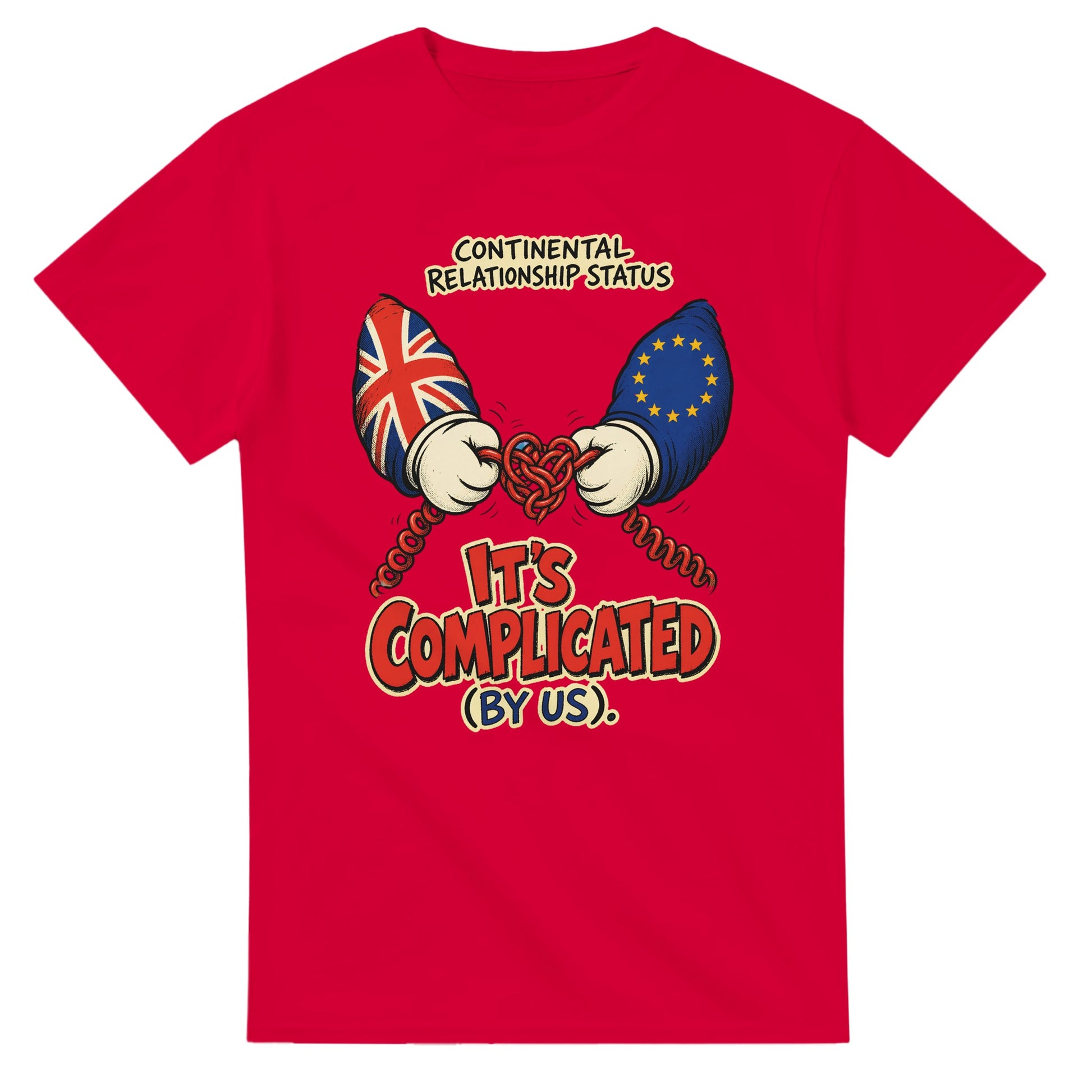 It's Complicated (By Us) UK–EU 1990s Cartoon T-shirt — product view 9
