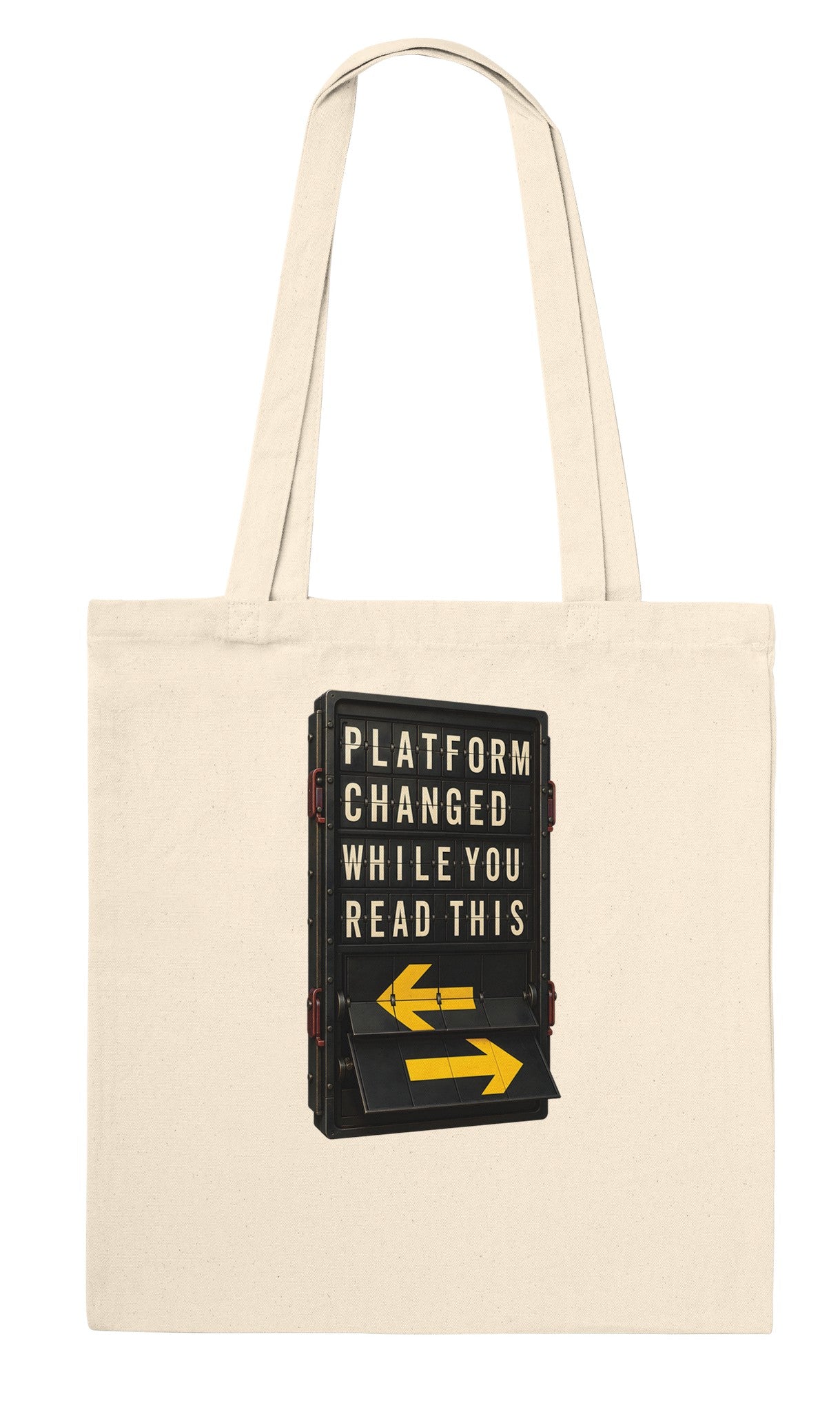 Platform Changed While You Read This Tote Bag — product view 6