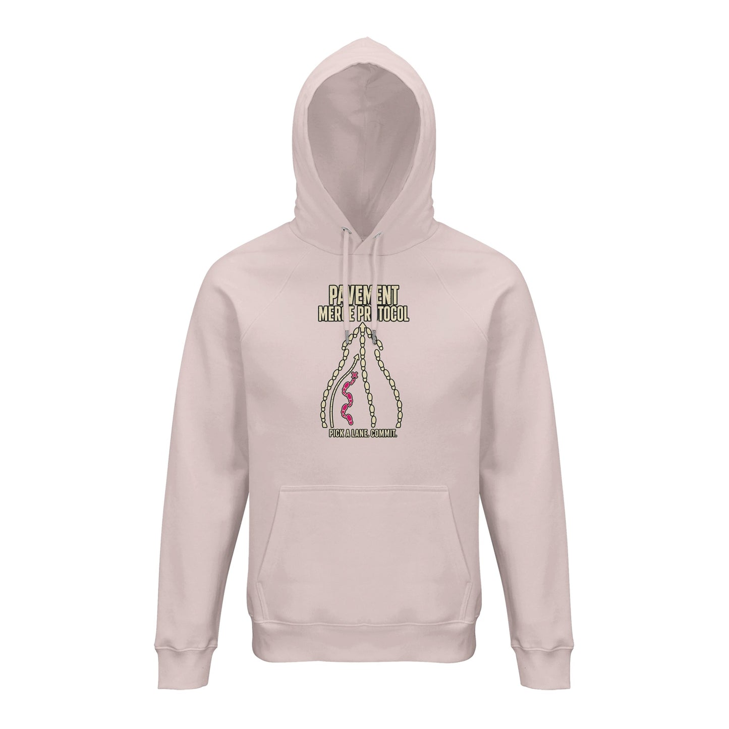 Pavement Merge Protocol — Pick a Lane Hoodie — product view 8