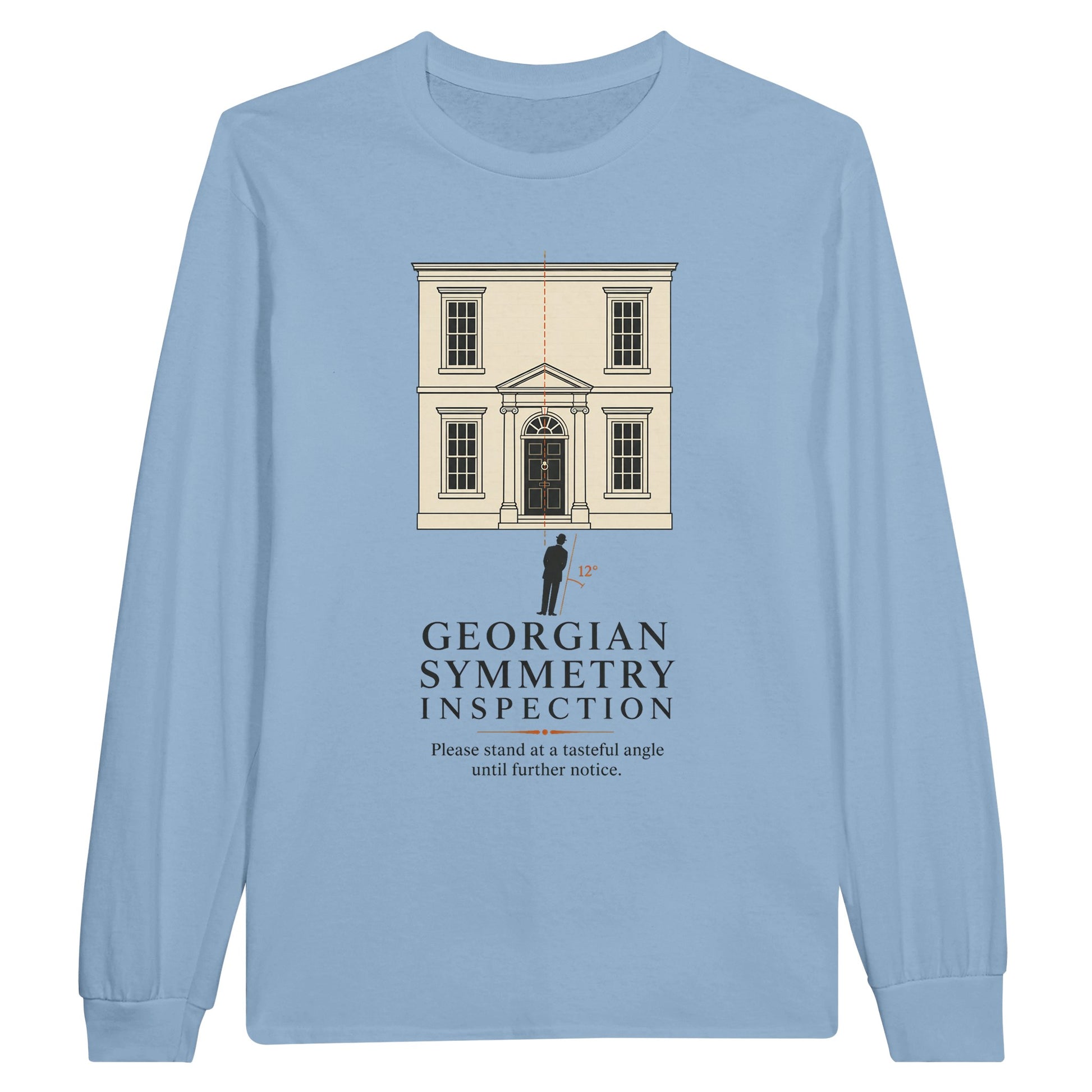 Georgian Symmetry Inspection — Bath Long-Sleeve T-shirt — product view 8