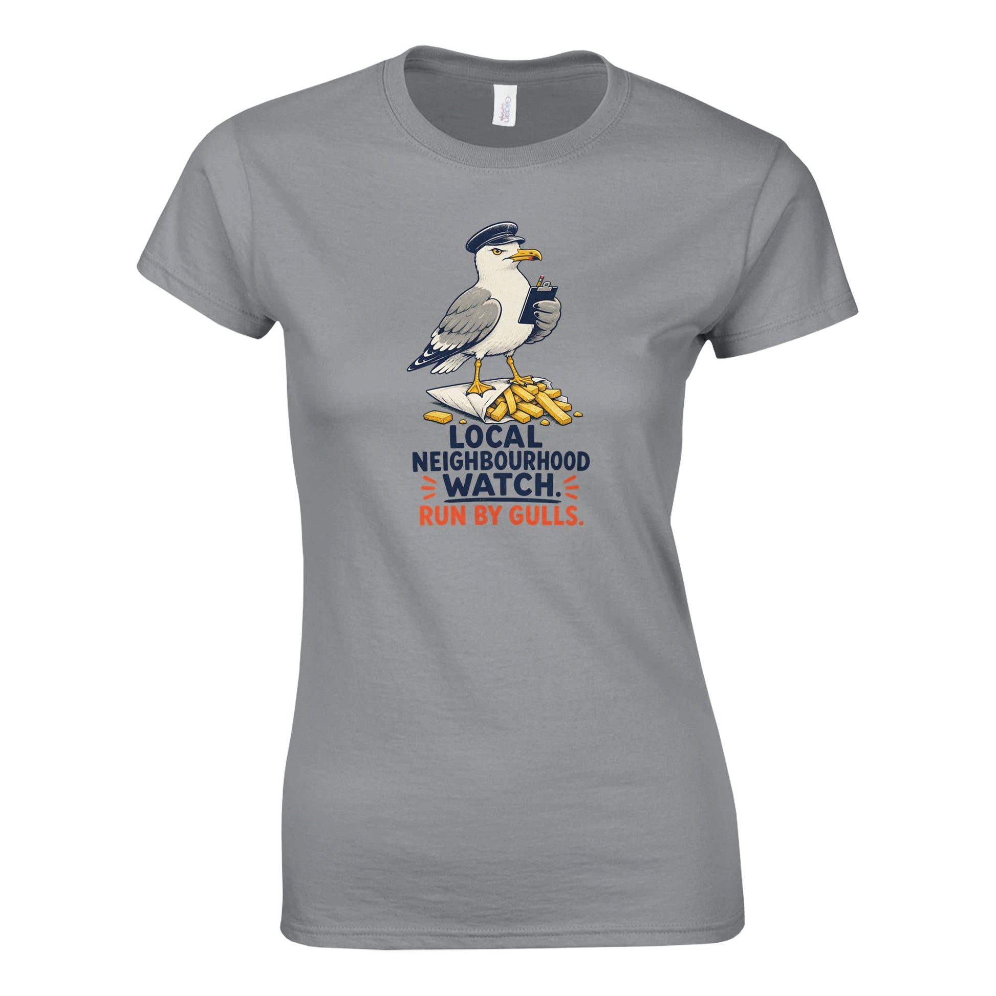 Local Neighbourhood Watch: Run by Gulls Women's T-shirt — product view 10
