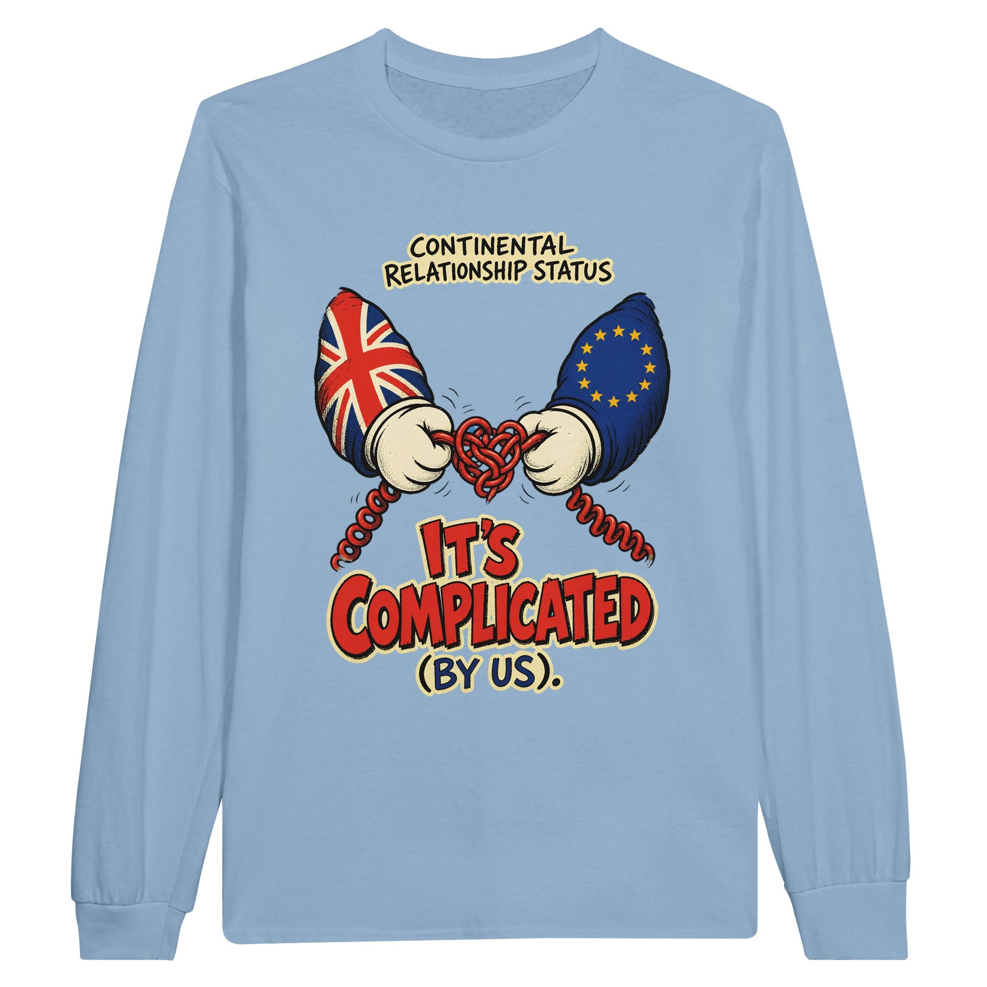 It's Complicated (By Us) UK–EU 1990s Cartoon Long-Sleeve T-shirt — product view 8