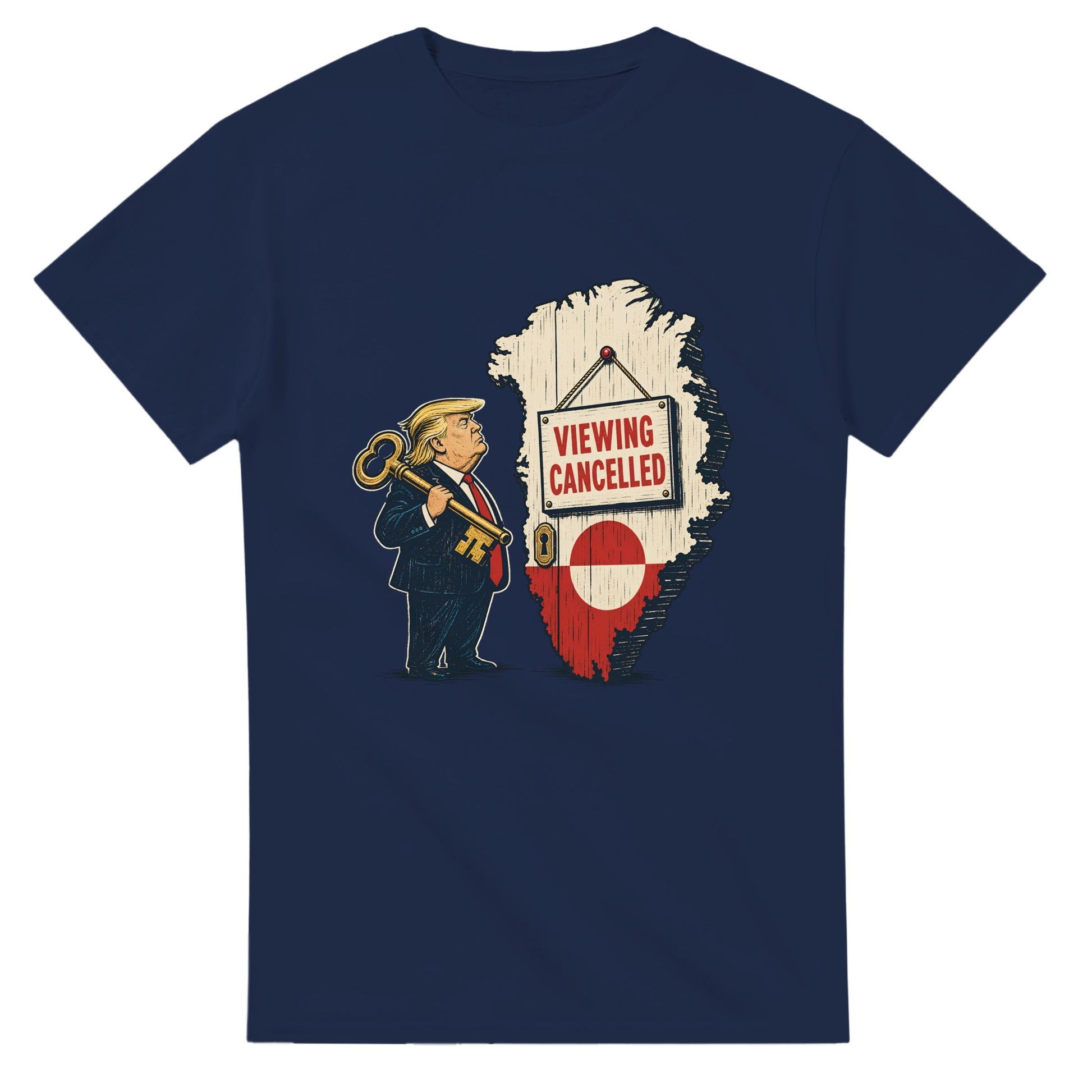 Viewing Cancelled — Greenland Political Satire T-shirt — product view 5