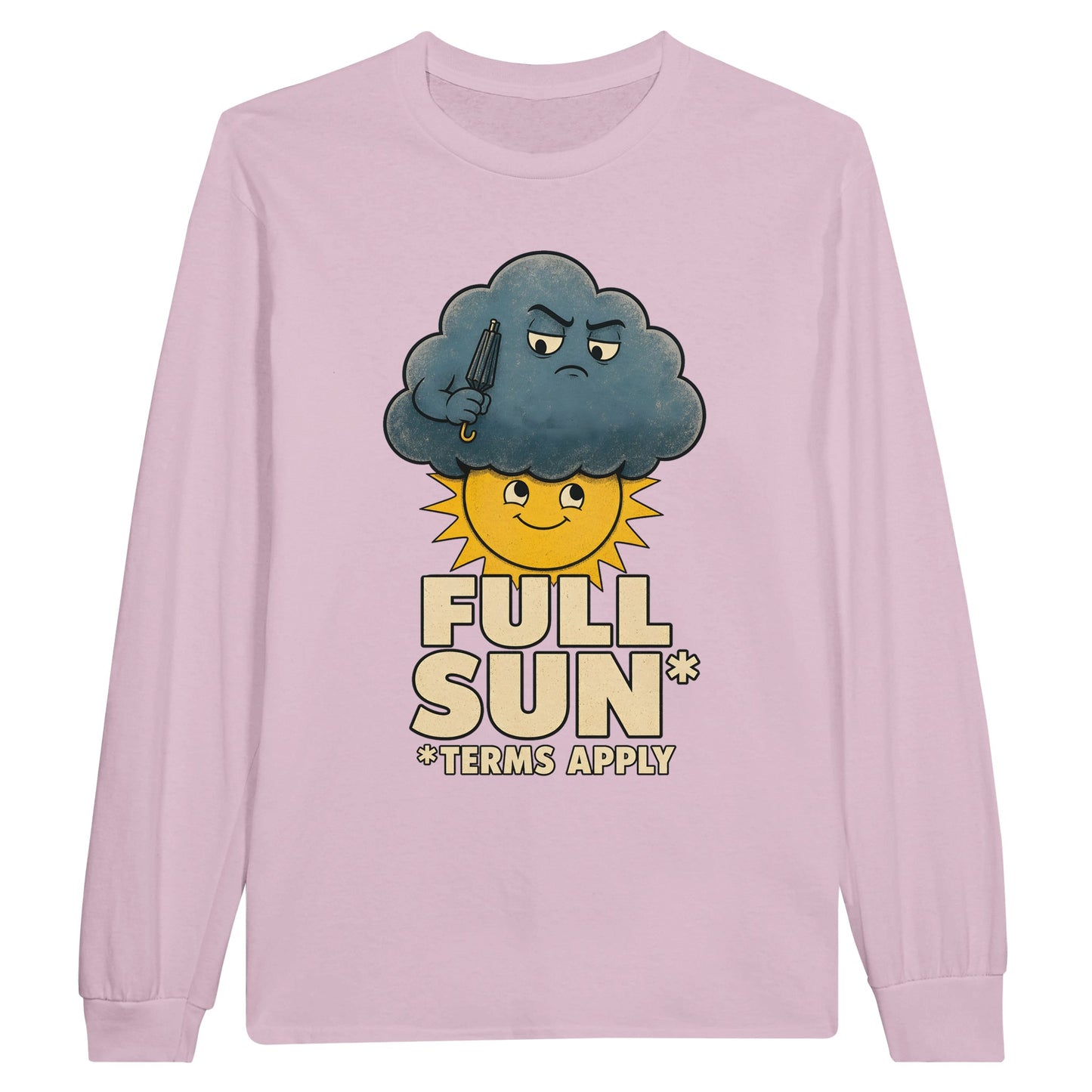 Full Sun, Terms Apply Weather Graphic Long-Sleeve T-shirt — product view 6