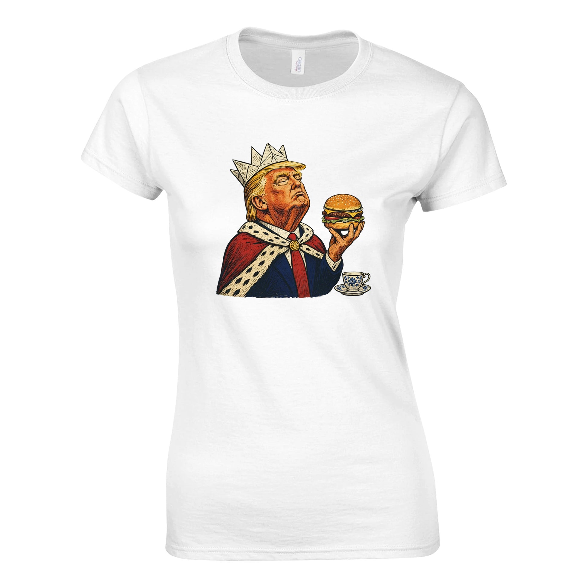 The Very Temporary Monarch — Trump Satire Women's T-shirt — product view 1