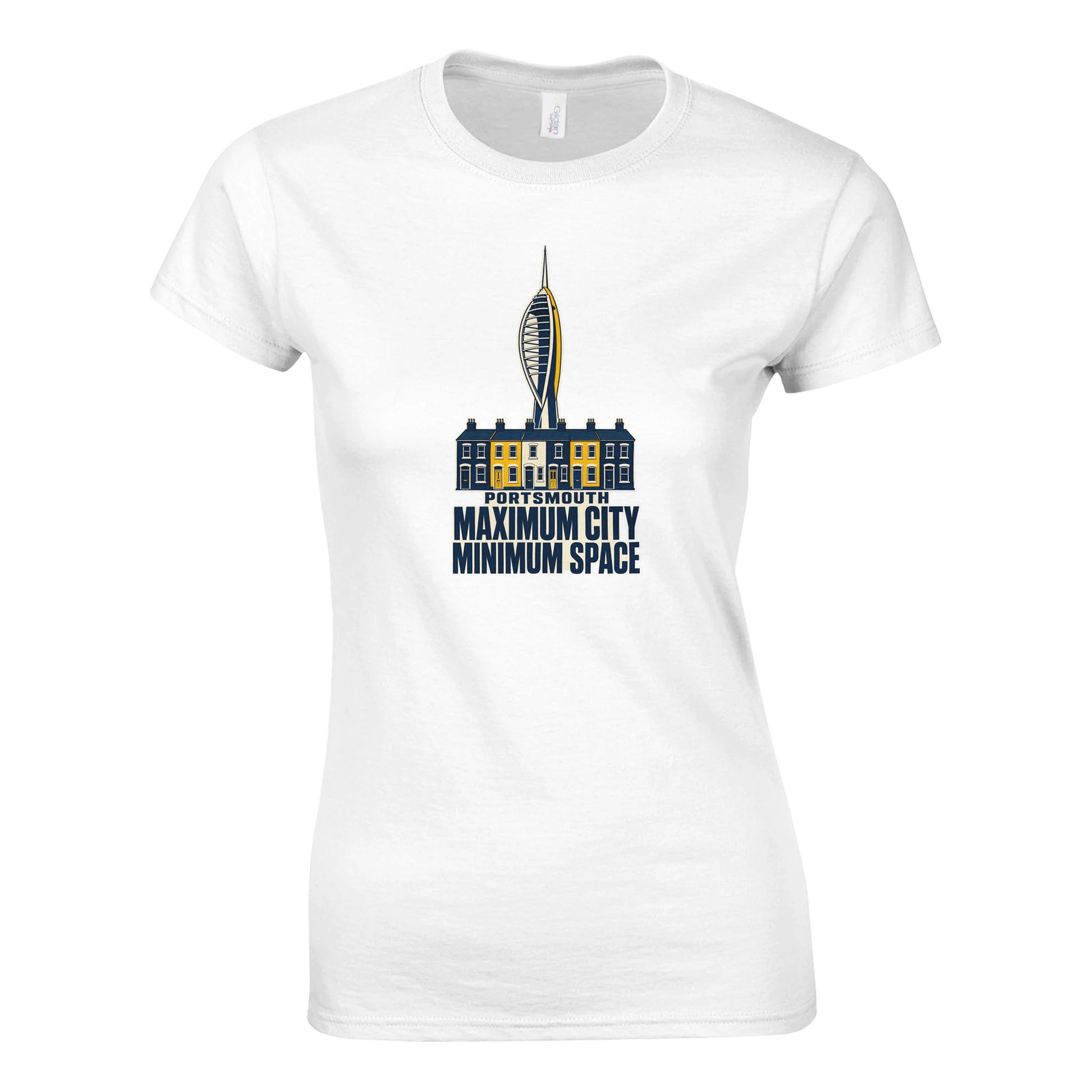 Portsmouth Maximum City Minimum Space Women's T-shirt — product view 1