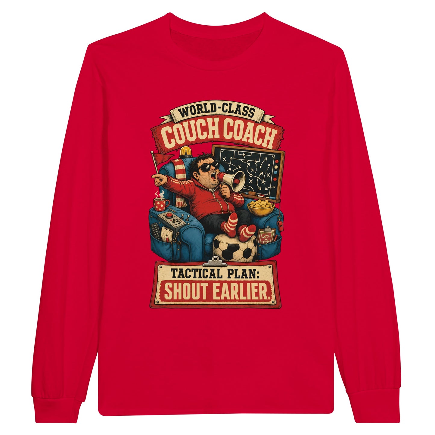 World-Class Couch Coach Long-Sleeve T-shirt — product view 9