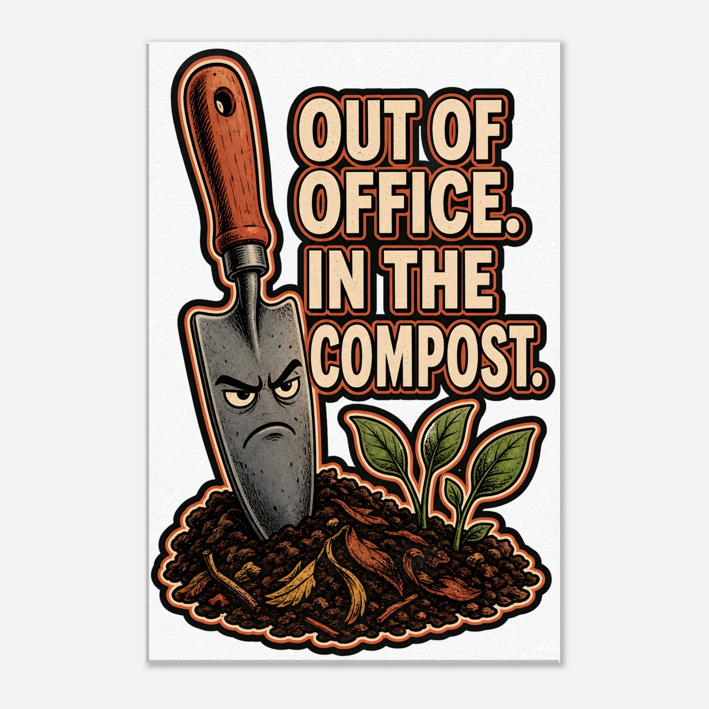 Out of Office, In the Compost Canvas — product view 1