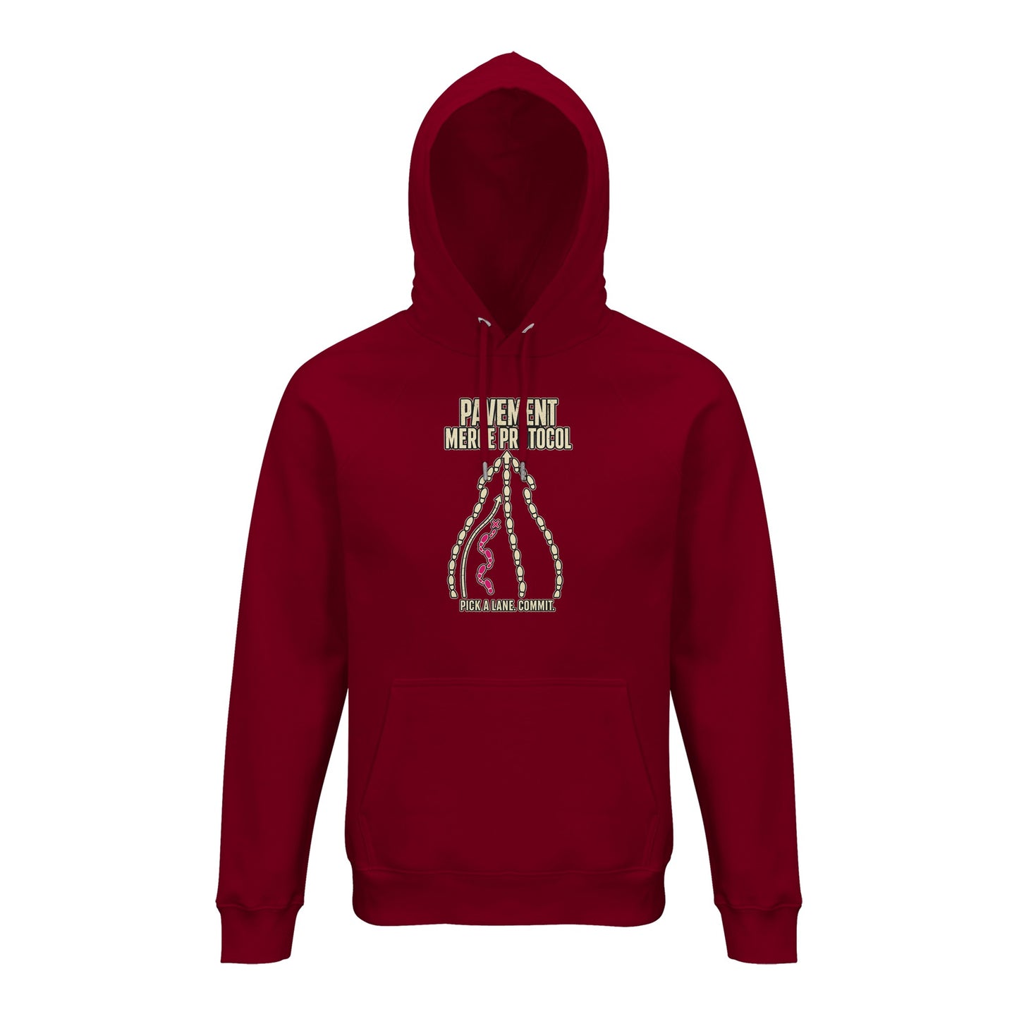 Pavement Merge Protocol — Pick a Lane Hoodie — product view 4