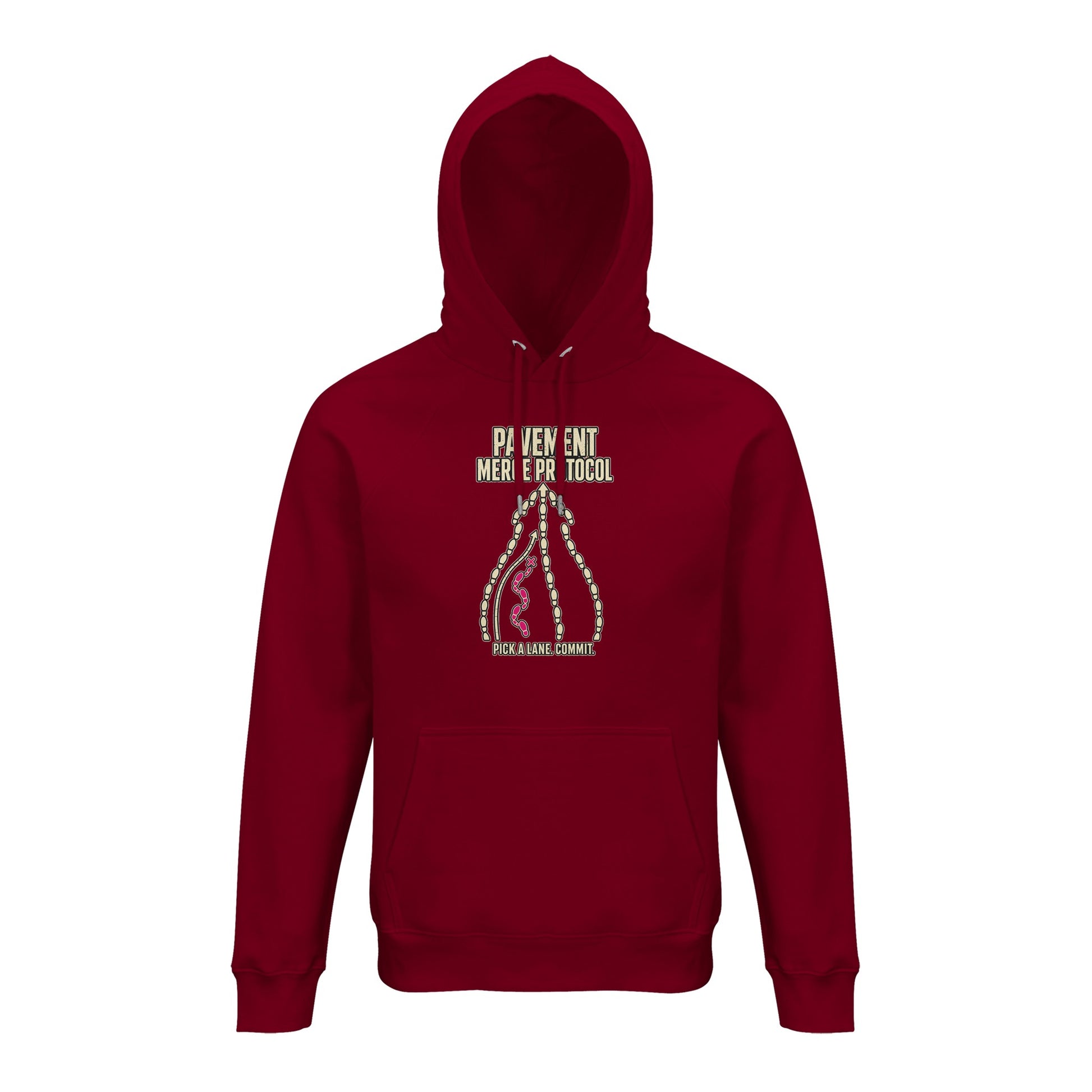 Pavement Merge Protocol — Pick a Lane Hoodie — product view 4