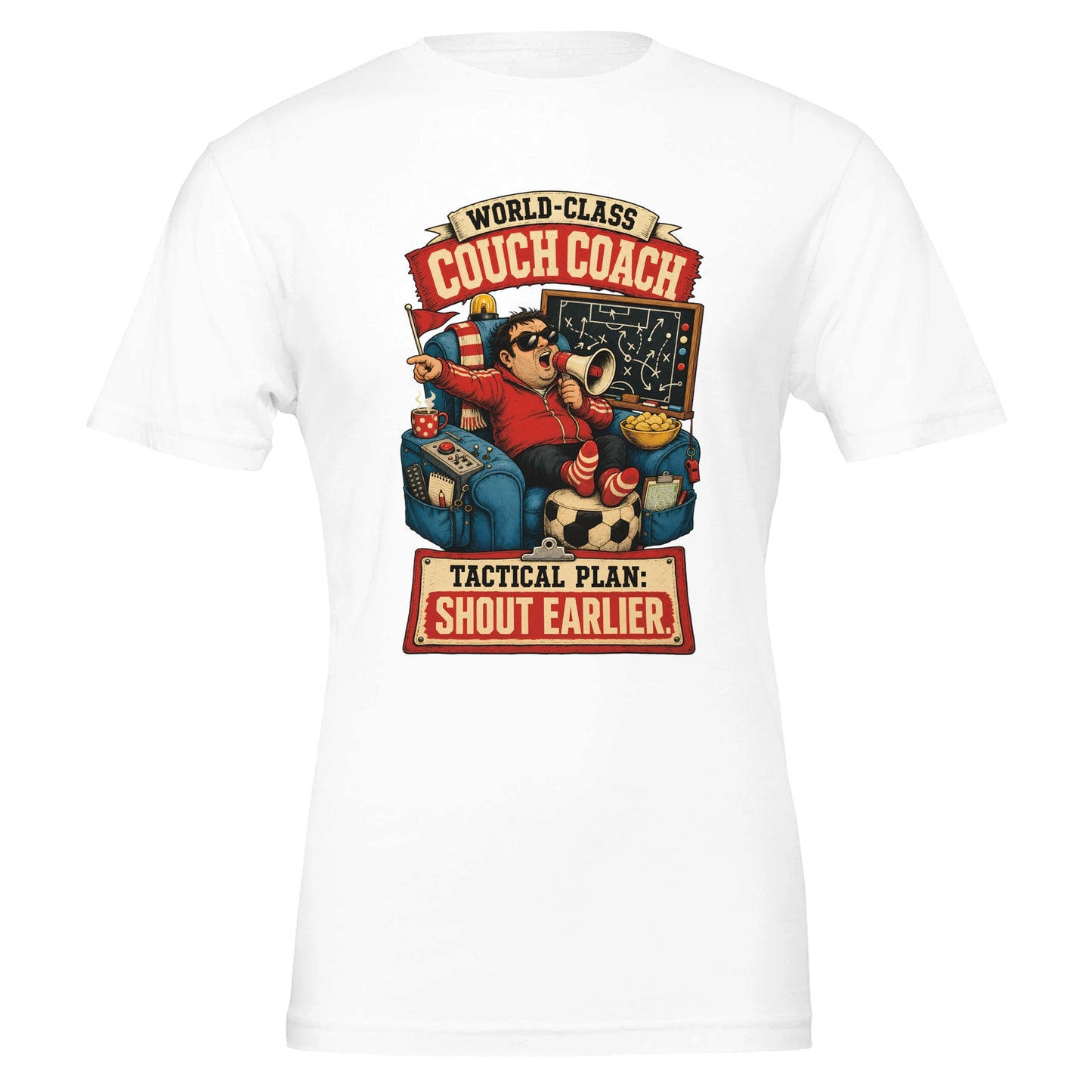 World-Class Couch Coach T-shirt — product view 1