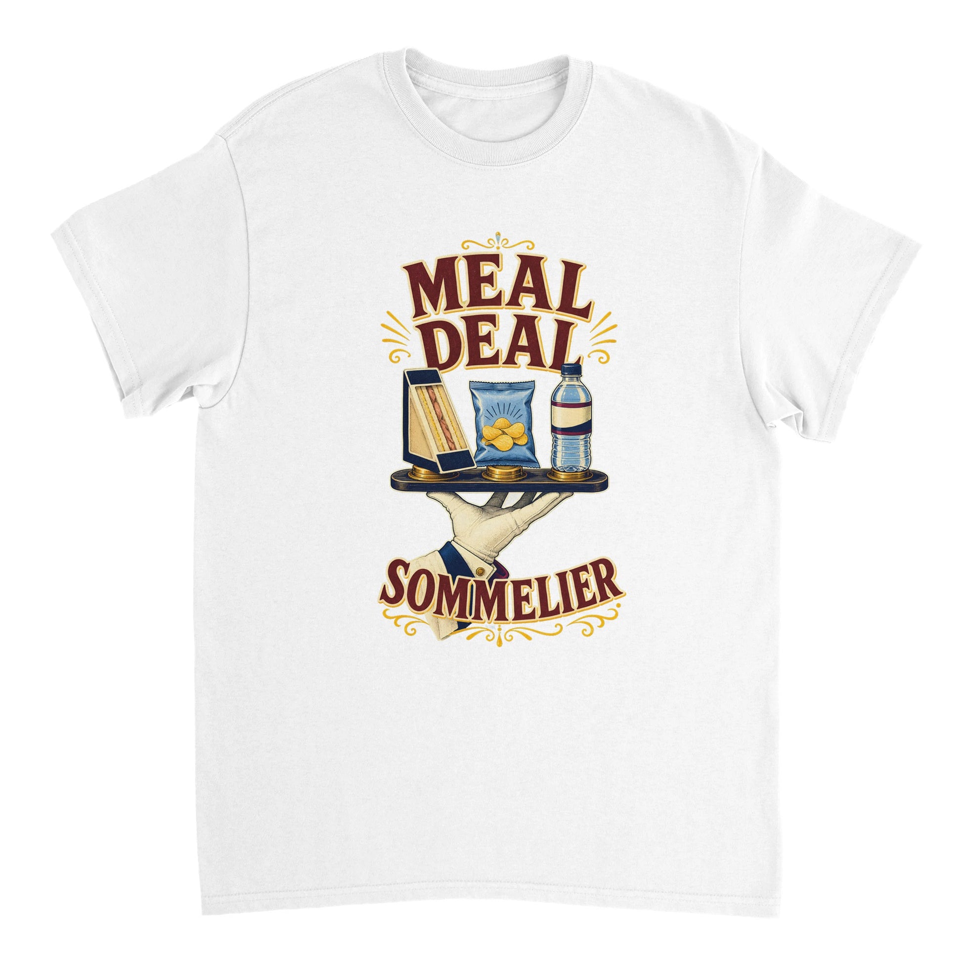 Meal Deal Sommelier British Lunch Design T-shirt — product view 17