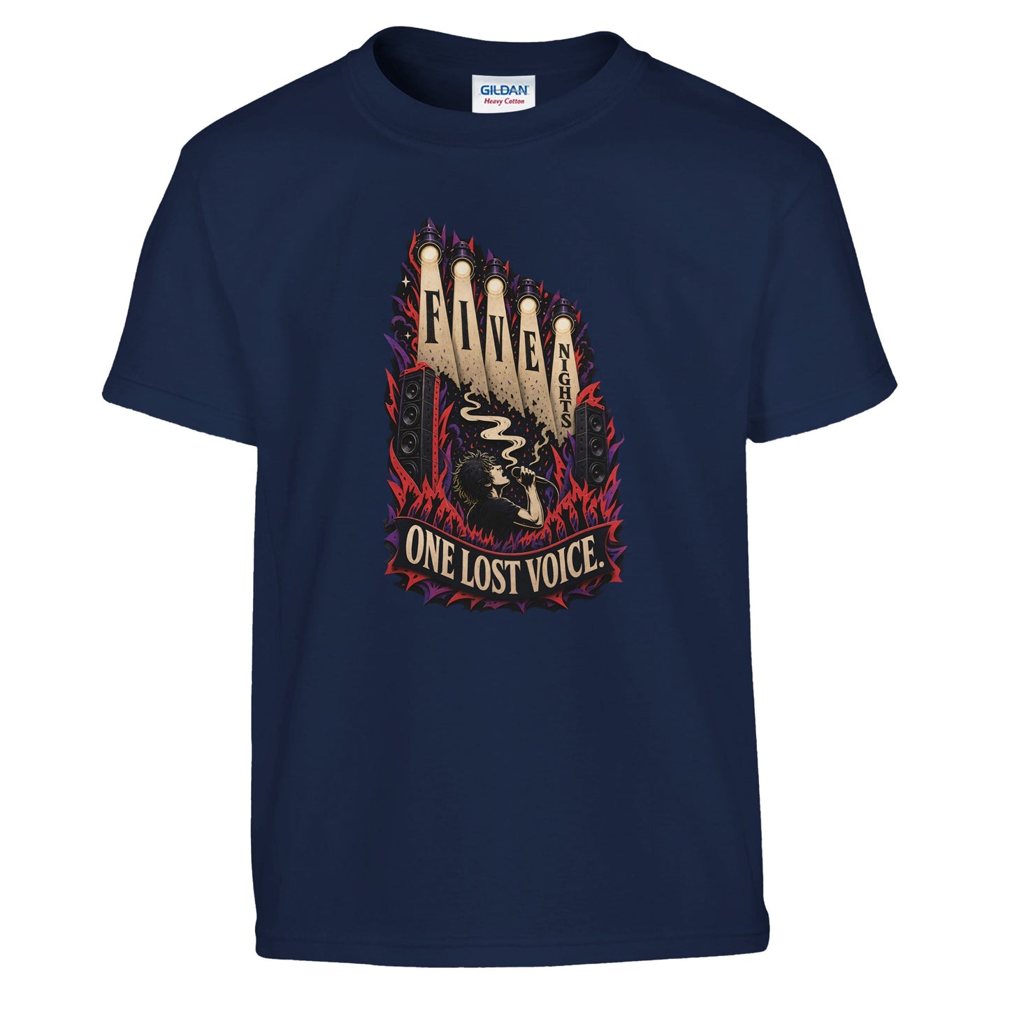 Five Nights, One Lost Voice Kids' T-shirt — product view 7