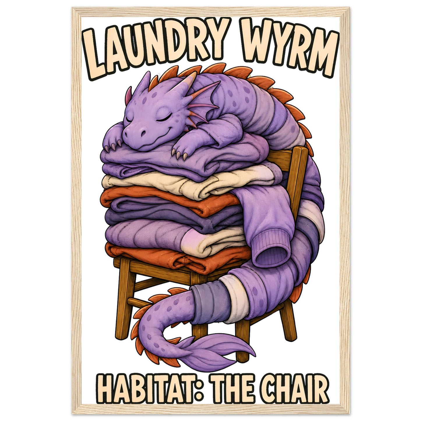 Laundry Wyrm – Habitat: The Chair Framed Wall Art — product view 3