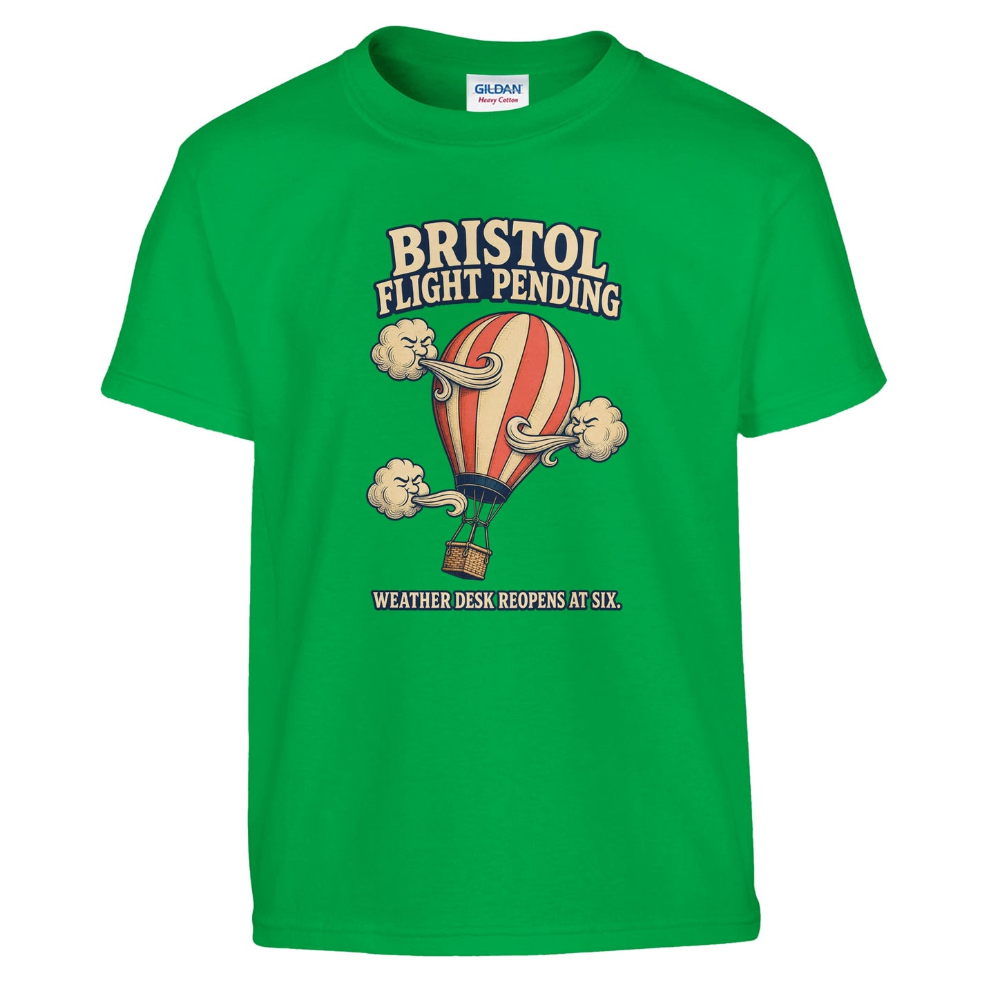 Bristol Flight Pending – Weather Desk Kids' T-shirt — product view 8