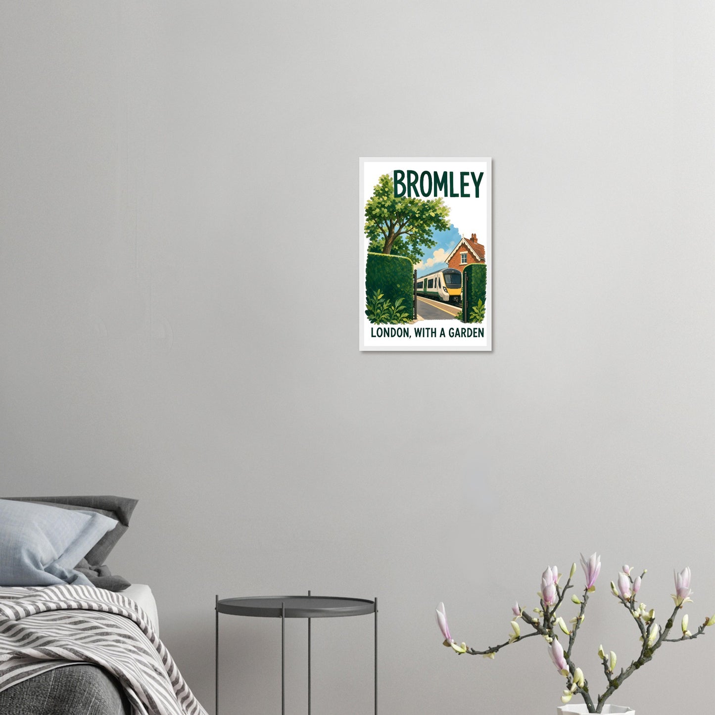 Bromley: London with a Garden Framed Wall Art — product view 10