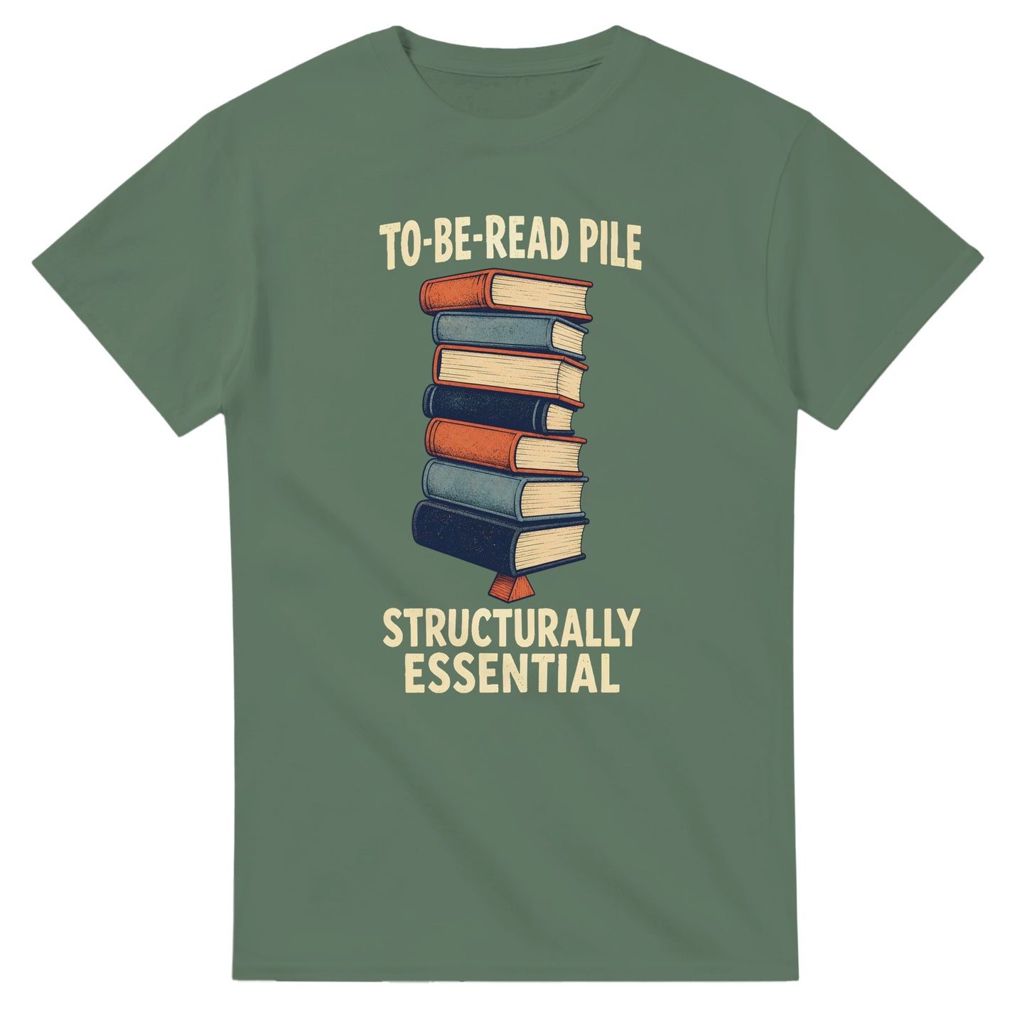 To-Be-Read Pile: Structurally Essential Book Graphic T-shirt — product view 13