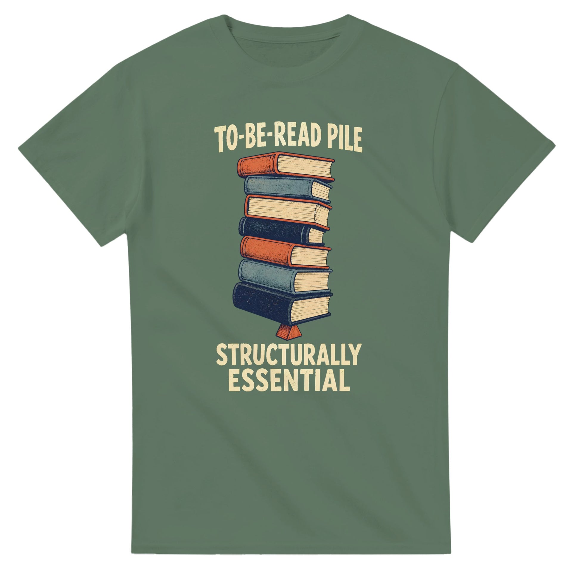 To-Be-Read Pile: Structurally Essential Book Graphic T-shirt — product view 13