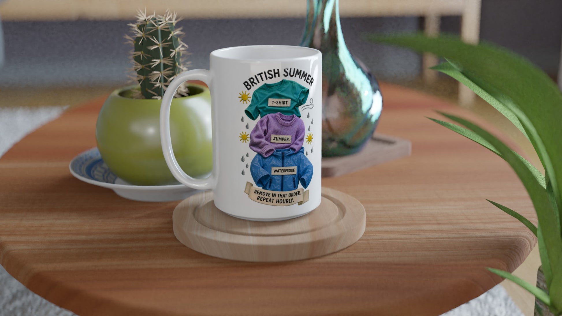 British Summer: Repeat Layers Hourly Large Mug — product view 4