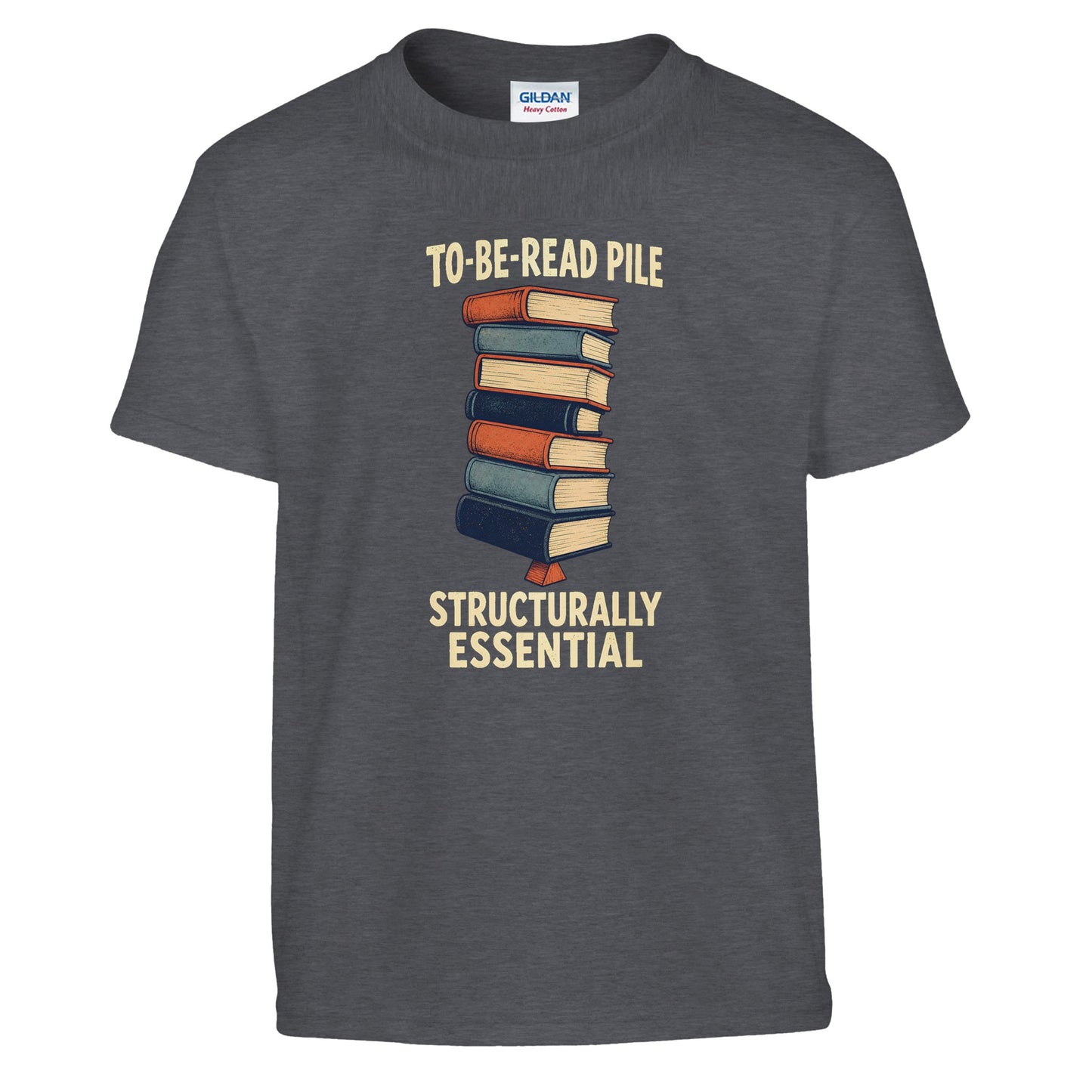 To-Be-Read Pile: Structurally Essential Book Graphic Kids' T-shirt — product view 12