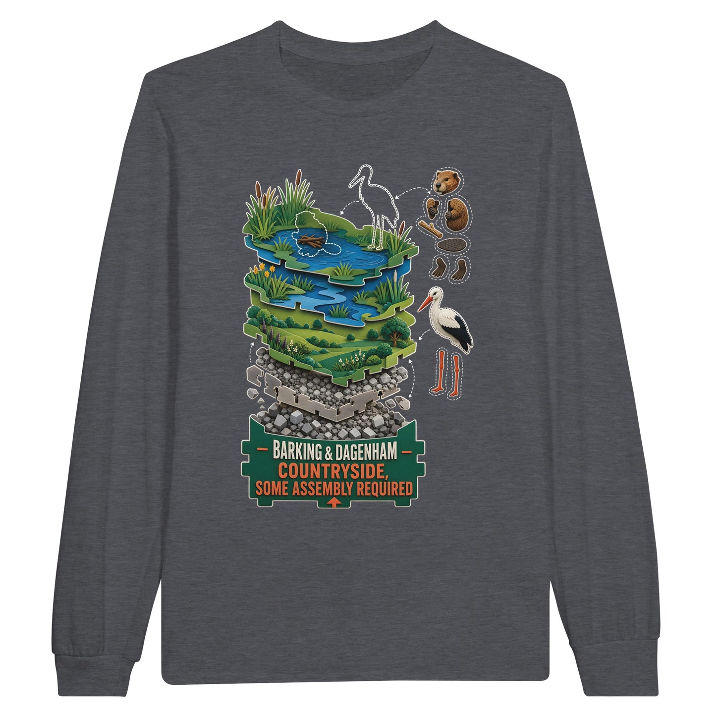 Barking & Dagenham Countryside Long-Sleeve T-shirt — product view 2