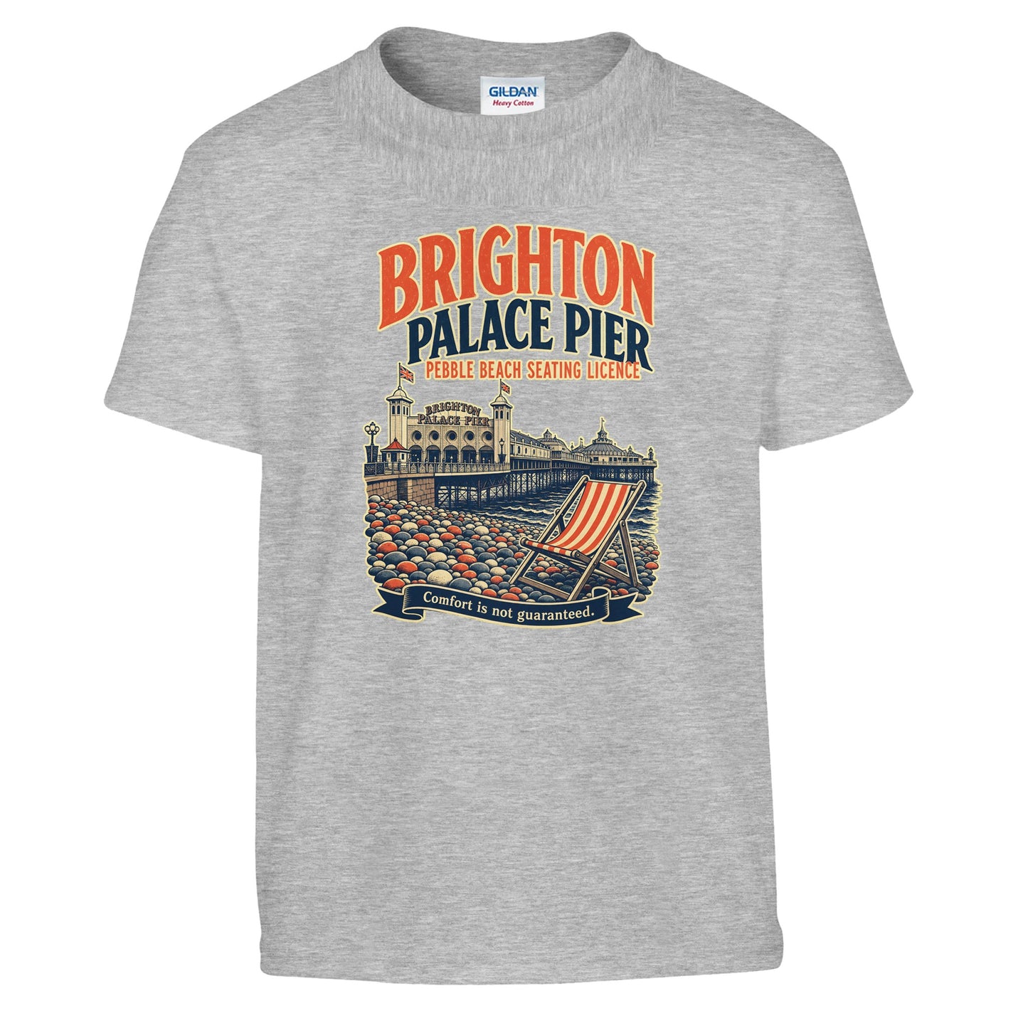 Brighton Pebble Beach Seating Licence Kids' T-shirt — product view 4