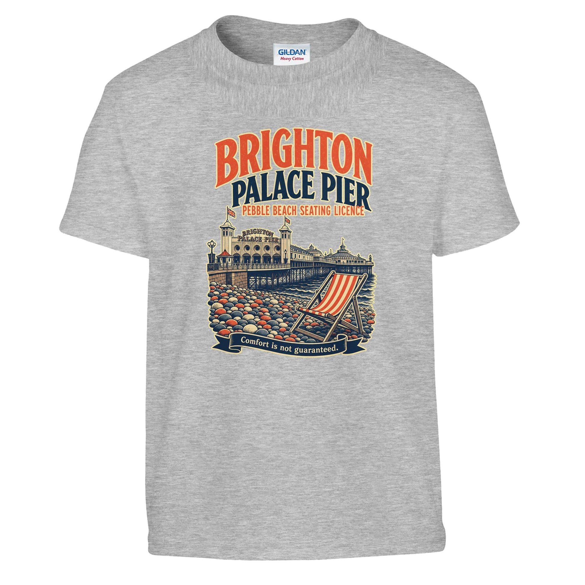 Brighton Pebble Beach Seating Licence Kids' T-shirt — product view 4