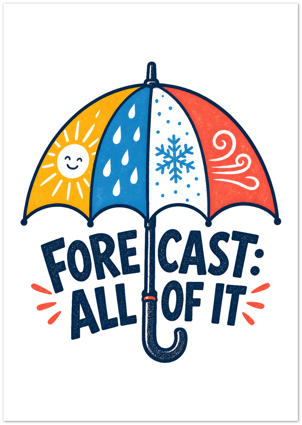 Forecast: All of It British Weather Graphic Greeting Card Pack — product view 3