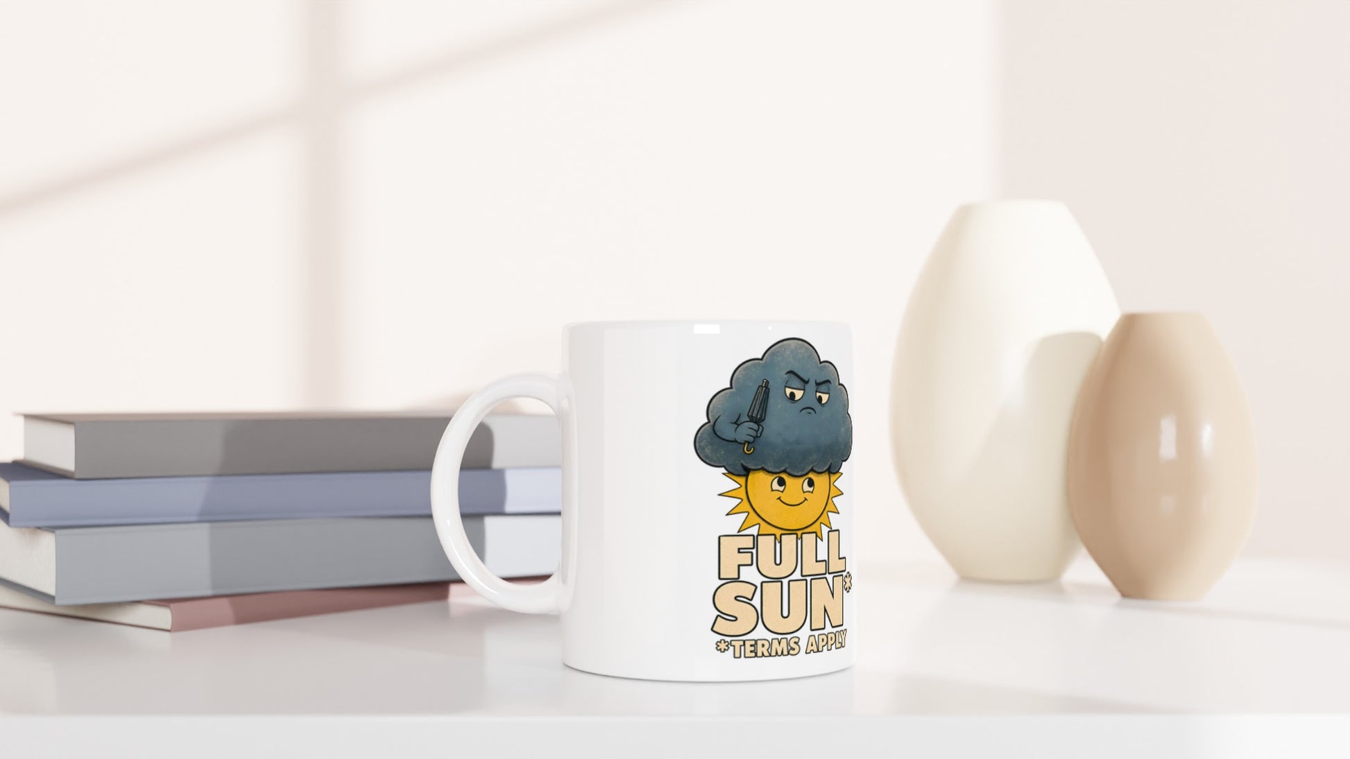 Full Sun, Terms Apply Weather Graphic Mug — product view 5