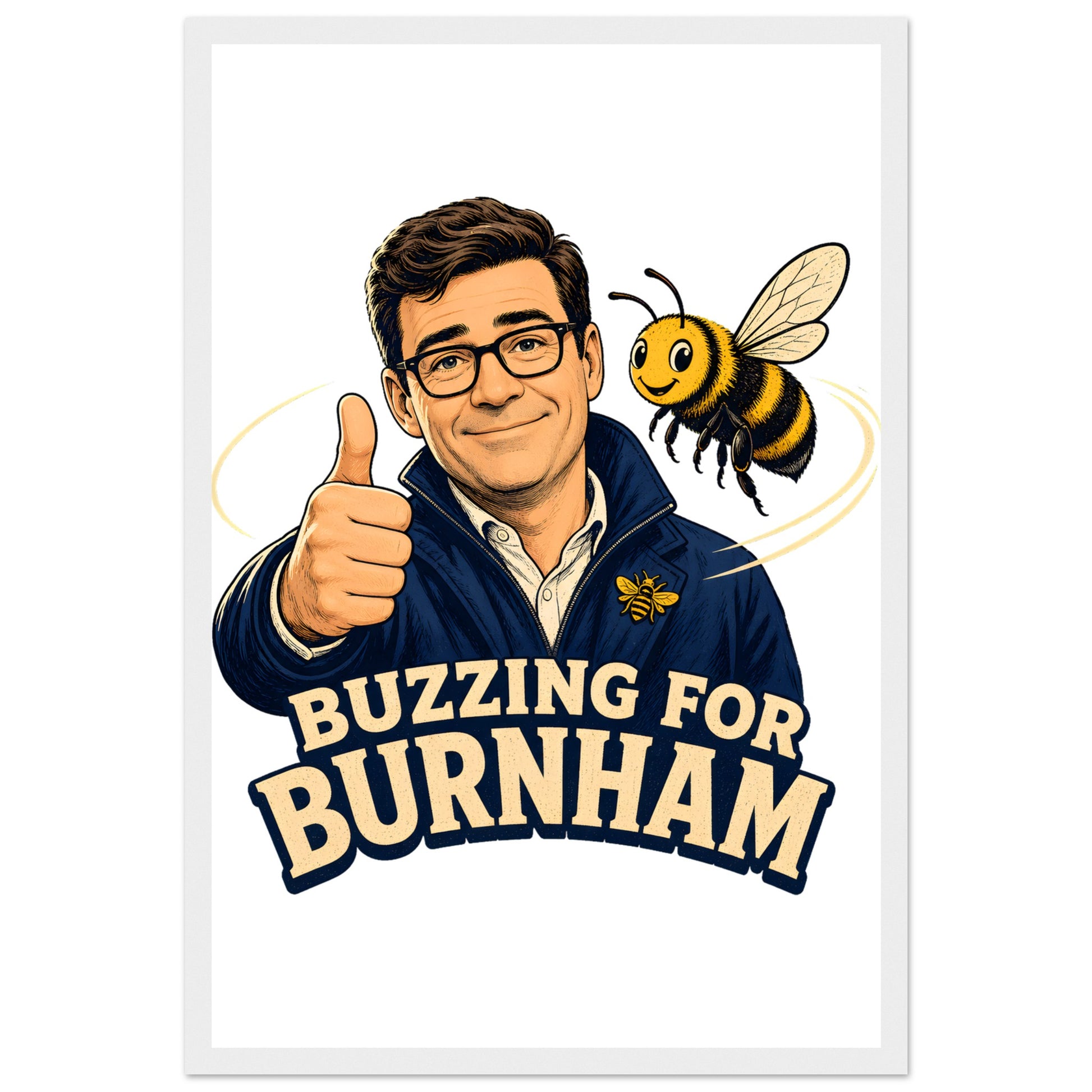 Buzzing for Burnham Framed Wall Art — product view 1
