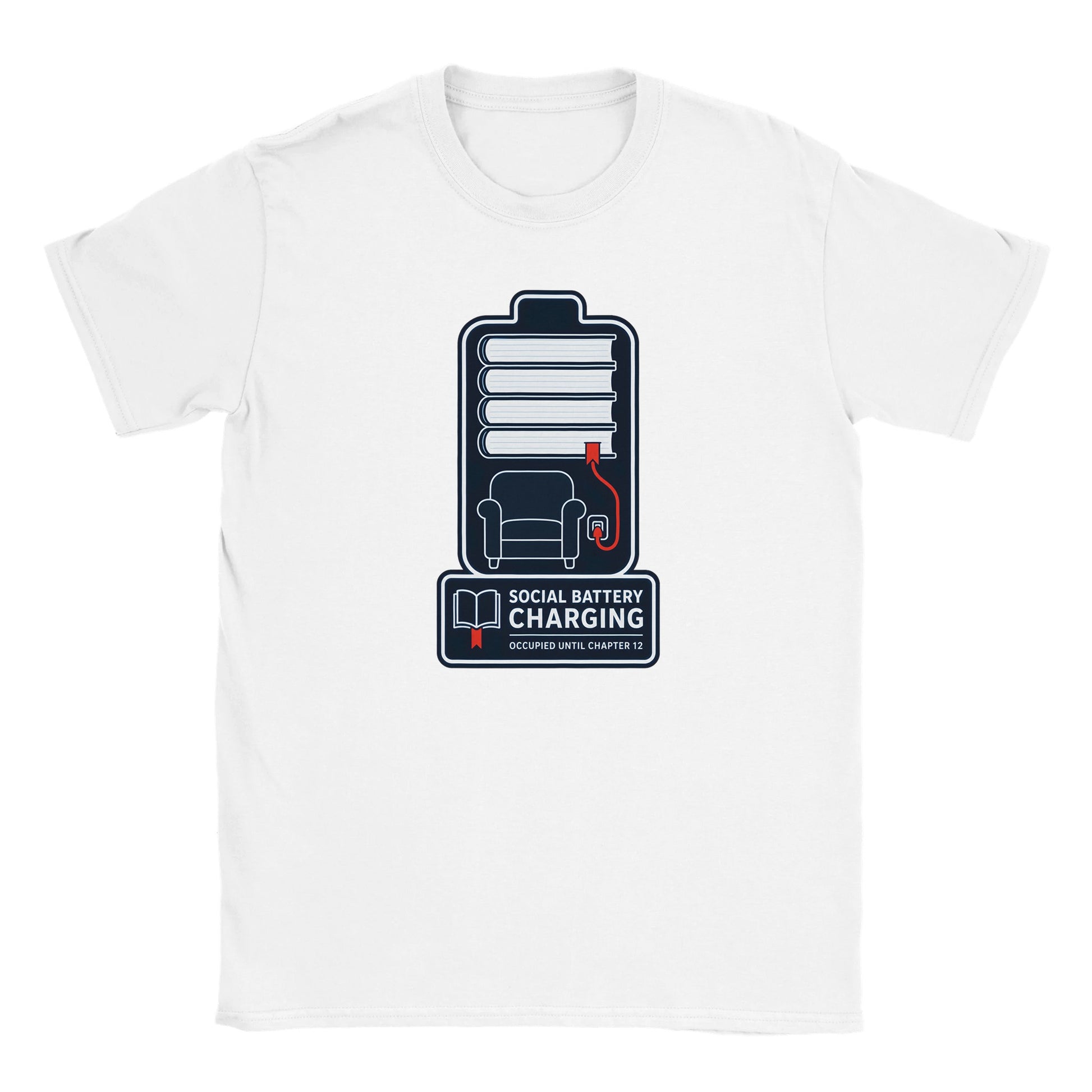 Social Battery Charging Kids' T-shirt — product view 15