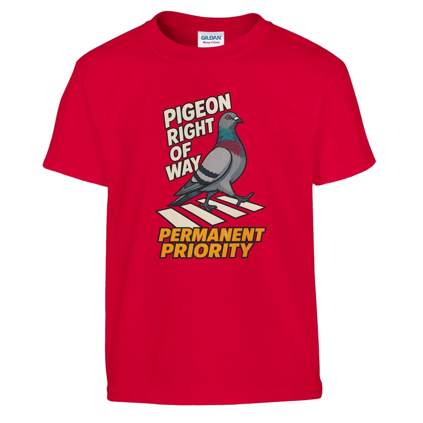 Pigeon Right of Way Kids' T-shirt — product view 5