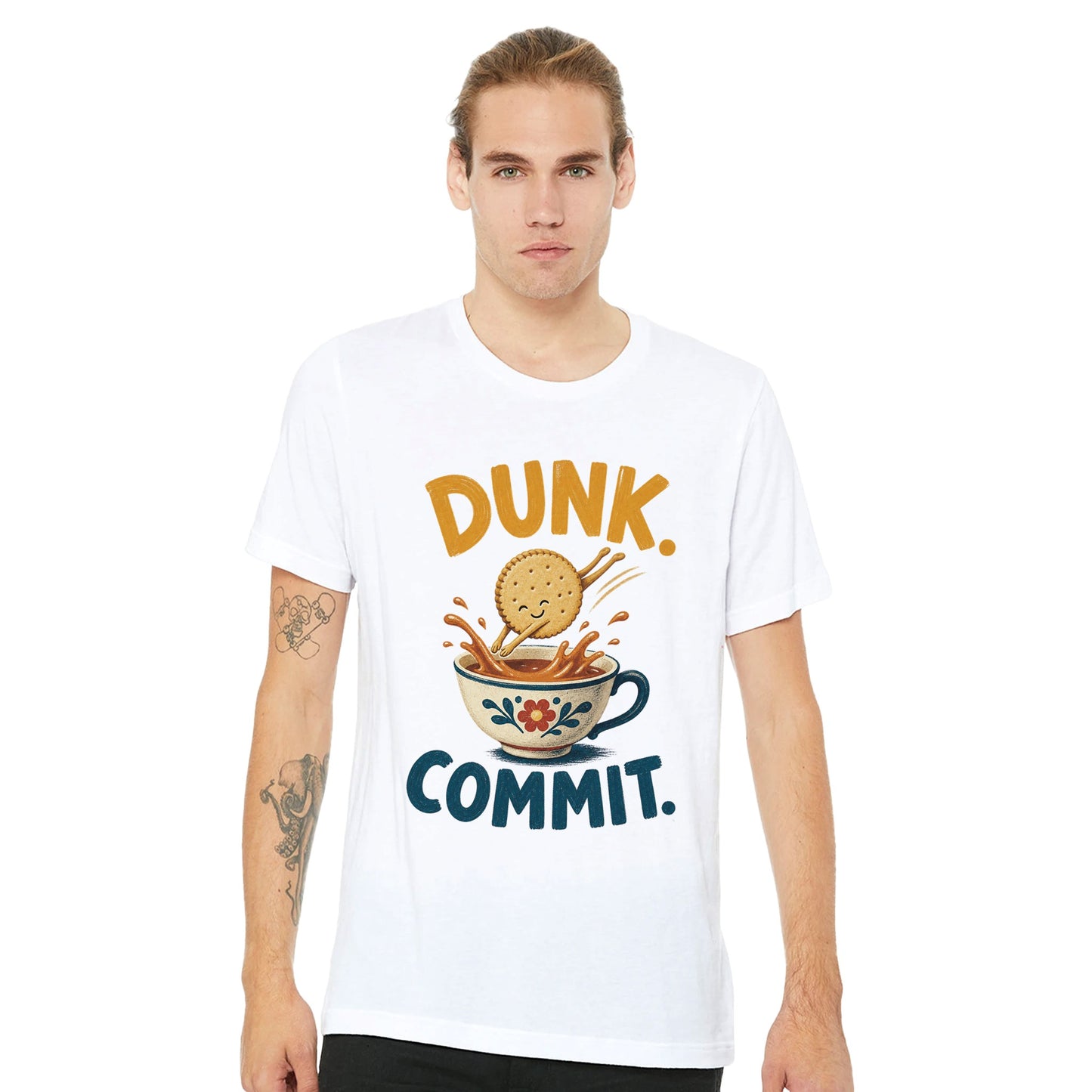 Dunk. Commit. Tea Biscuit Graphic T-shirt — product view 7