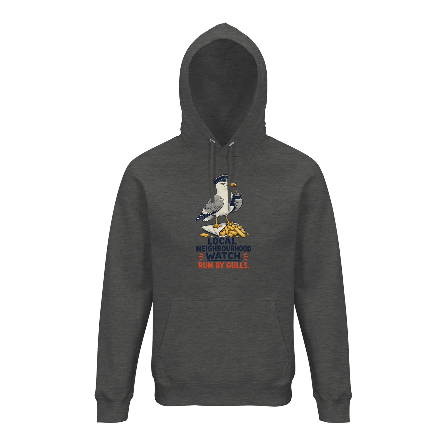 Local Neighbourhood Watch: Run by Gulls Hoodie — product view 10