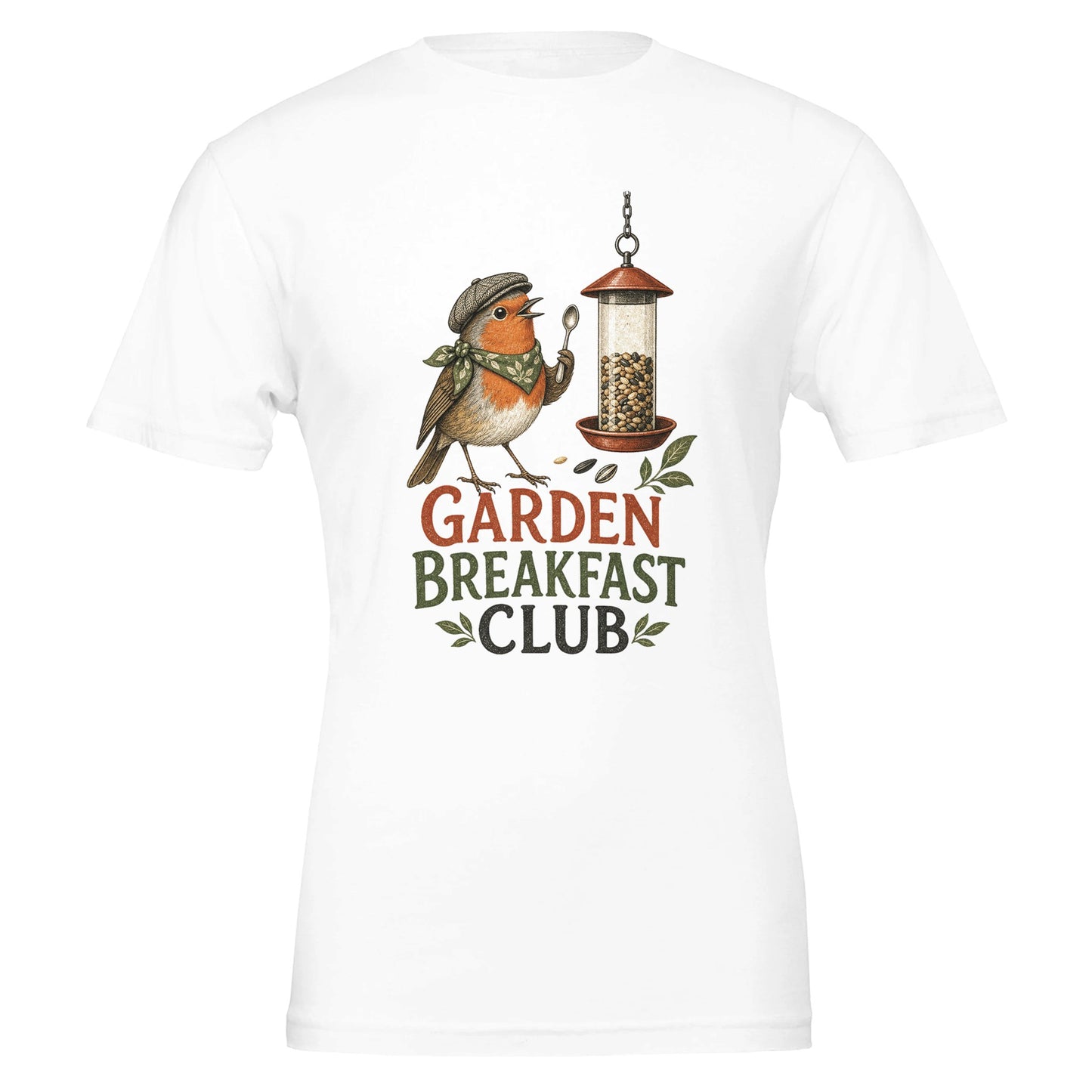 Garden Breakfast Club Robin Graphic T-shirt — product view 1