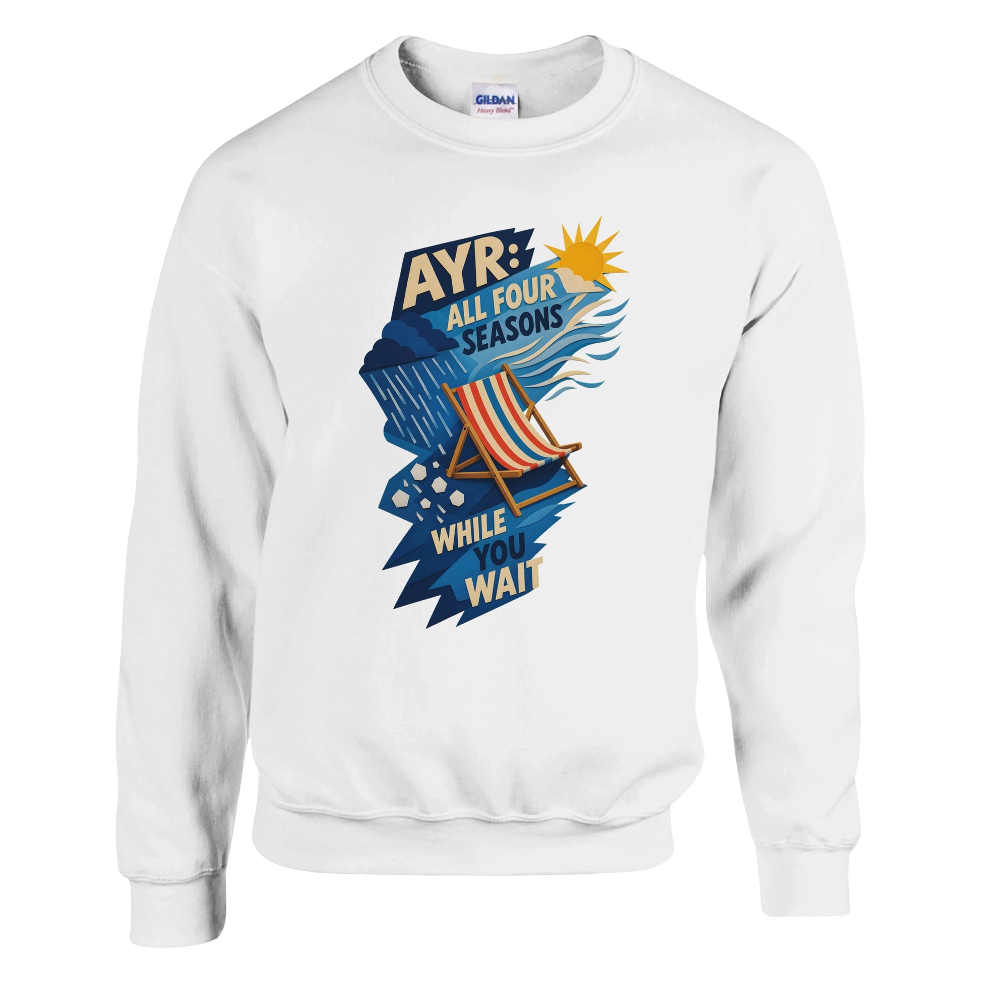 Ayr: All Four Seasons While You Wait Sweatshirt — product view 1