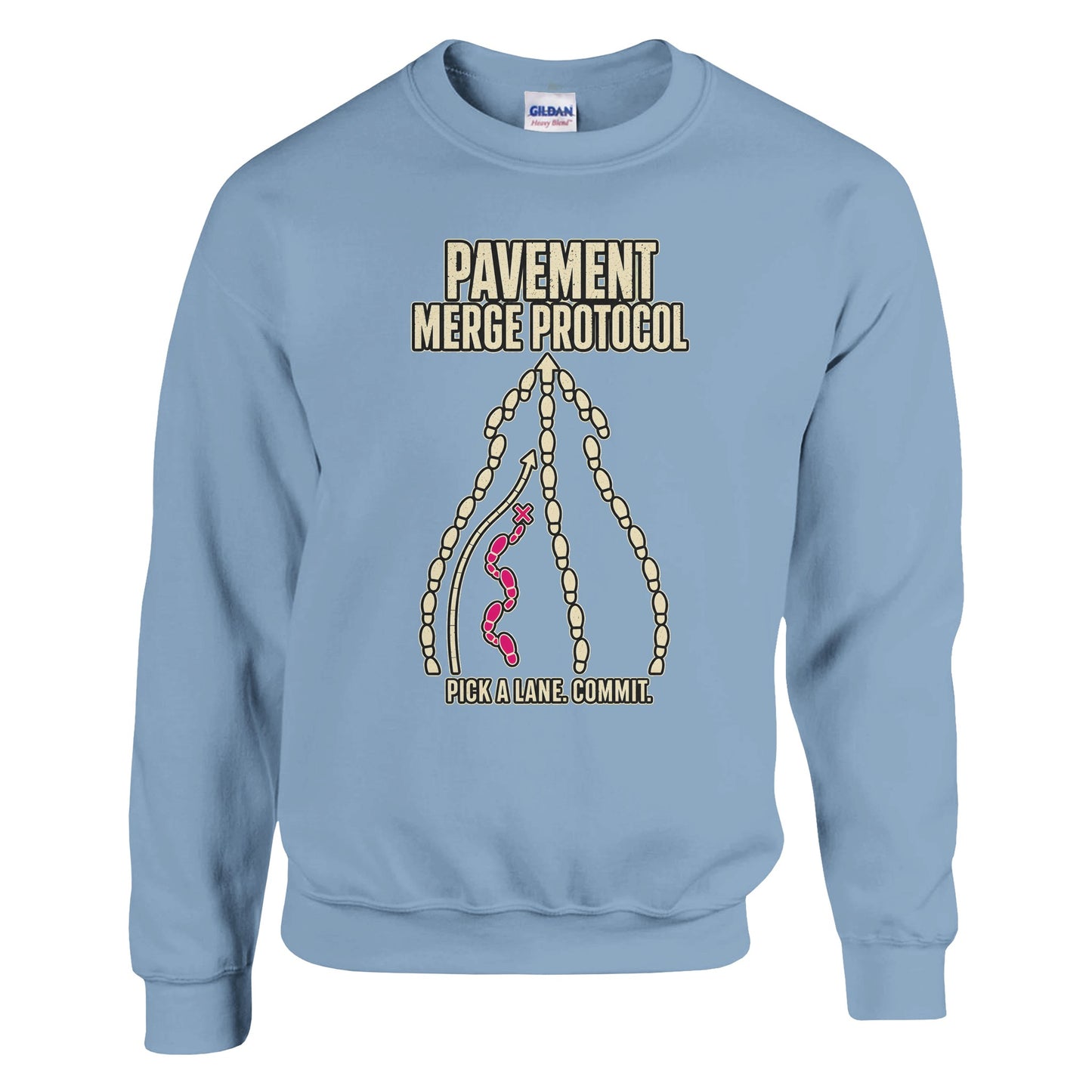 Pavement Merge Protocol — Pick a Lane Sweatshirt — product view 15
