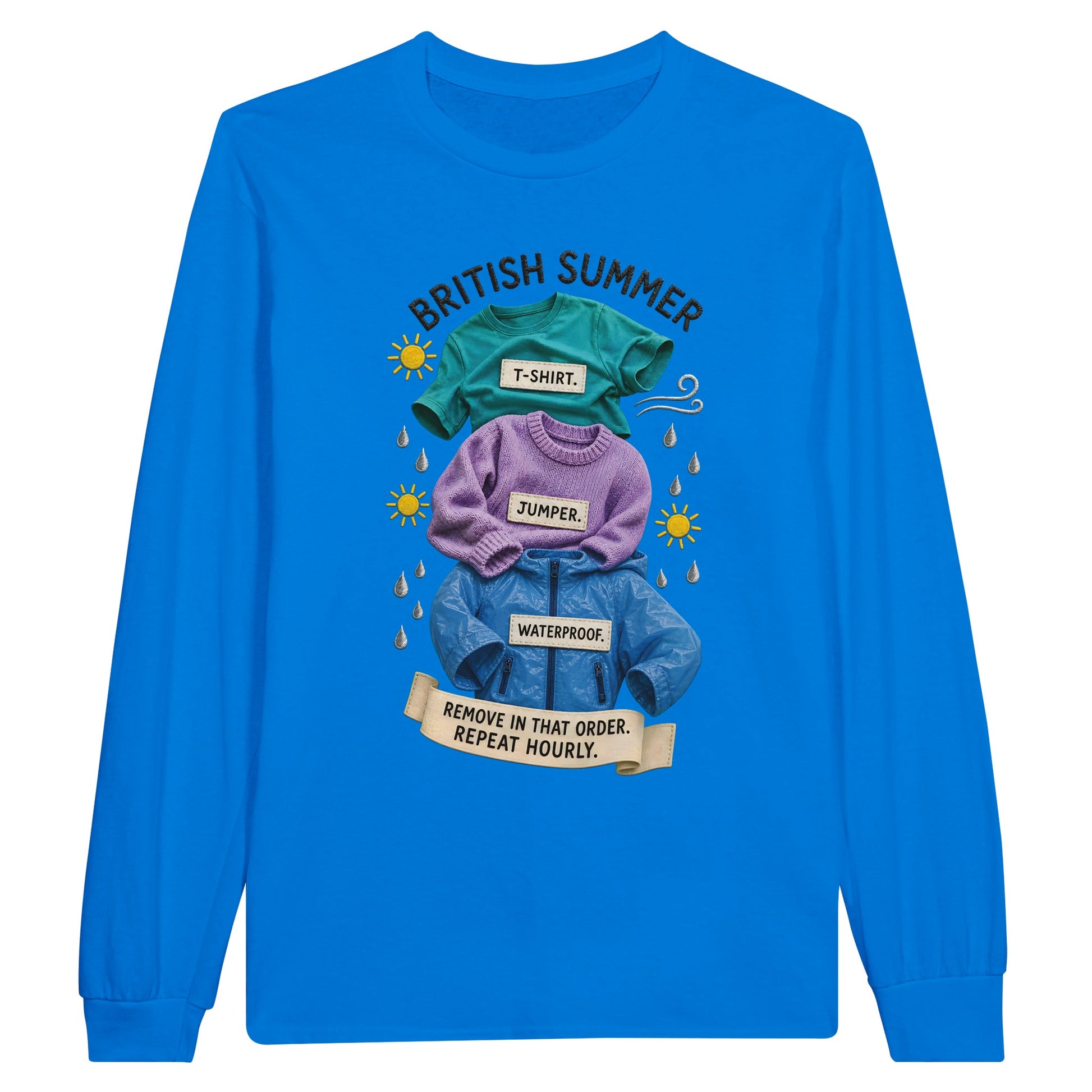 British Summer: Repeat Layers Hourly Long-Sleeve T-shirt — product view 3