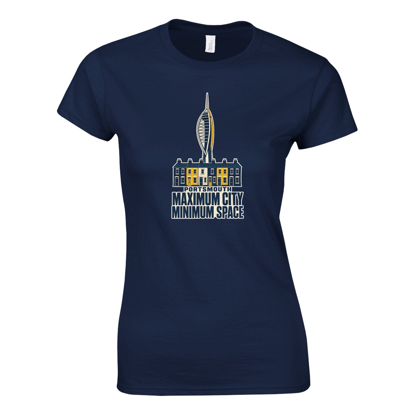 Portsmouth Maximum City Minimum Space Women's T-shirt — product view 10
