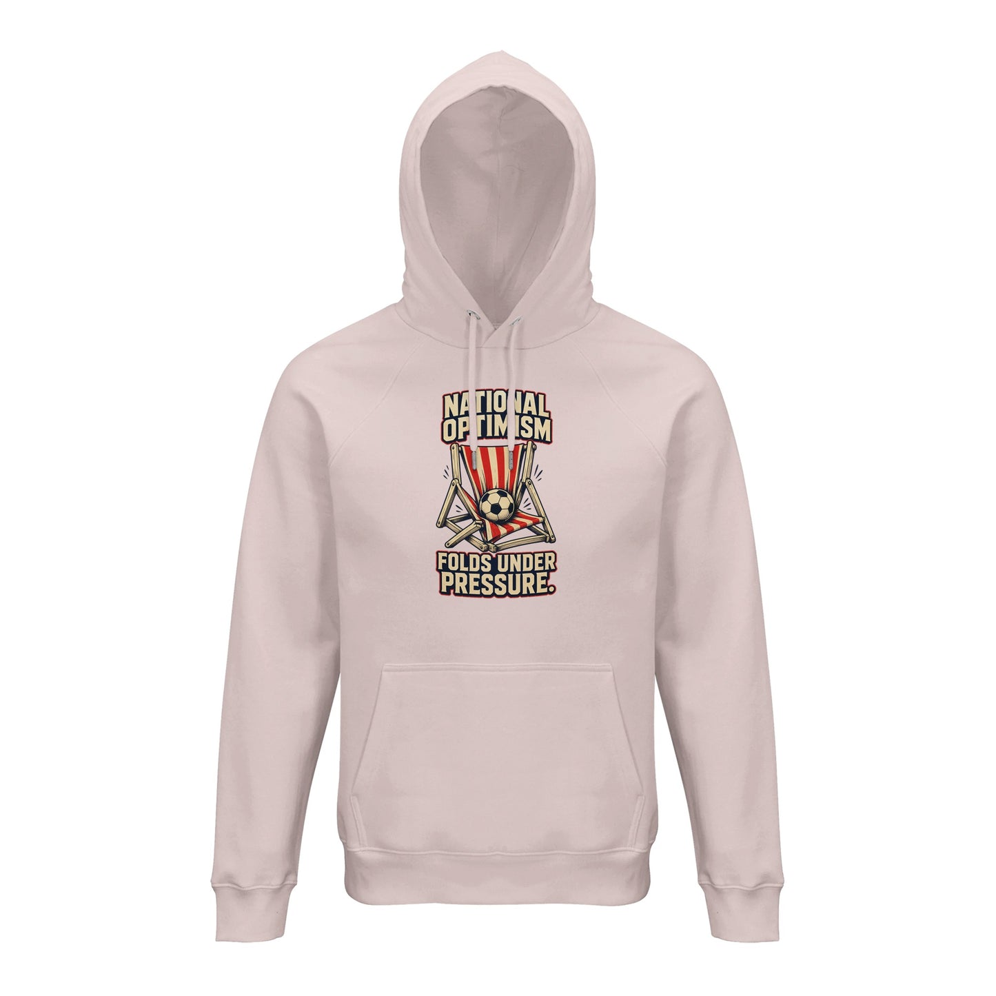 National Optimism Folds Under Pressure Football Hoodie — product view 8