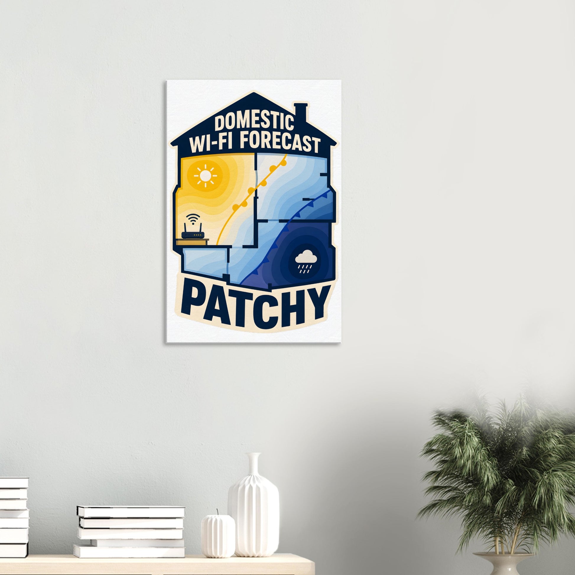Domestic Wi-Fi Forecast Patchy Canvas — product view 4