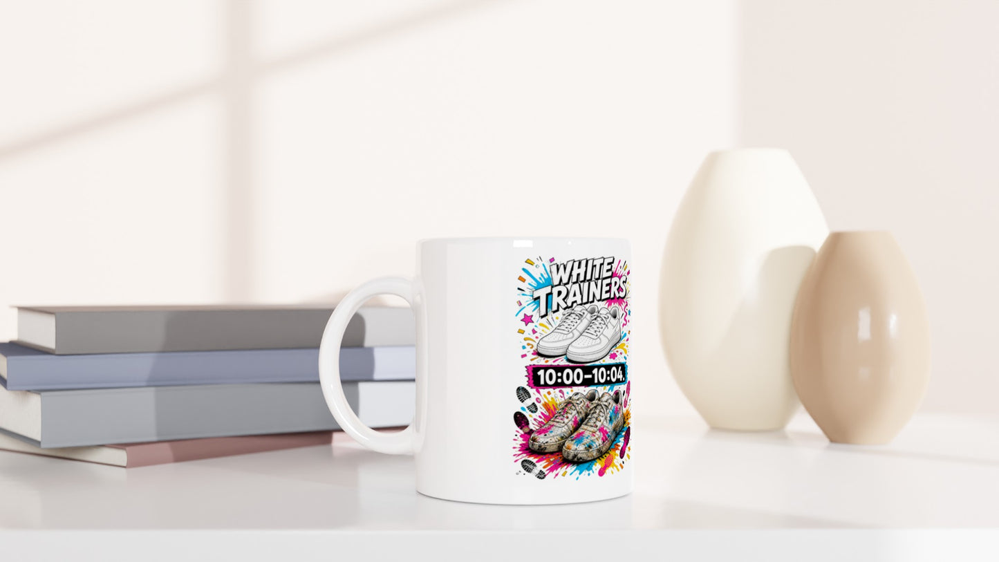 White Trainers: 10:00–10:04 Mug — product view 5