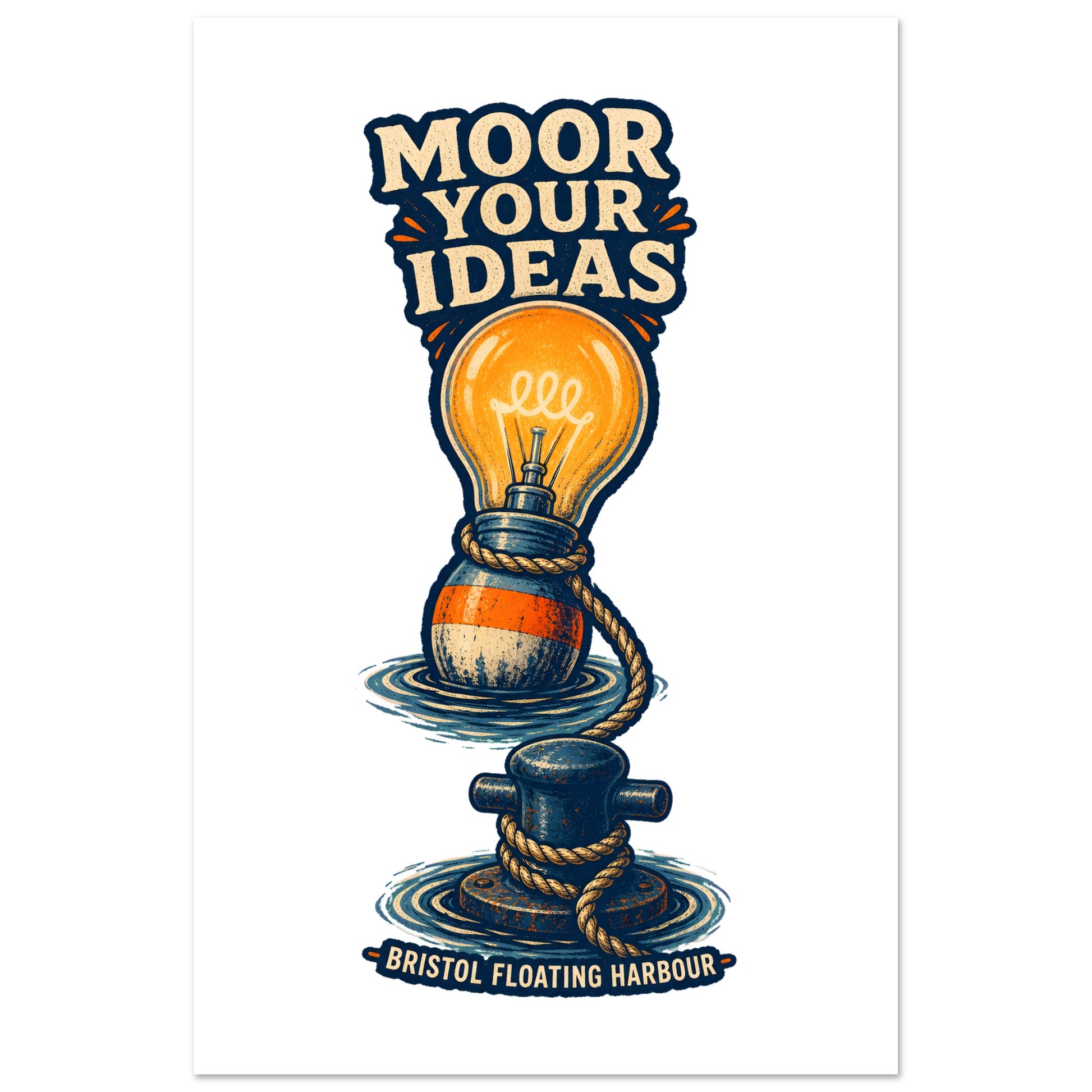 Moor Your Ideas – Bristol Floating Harbour Poster — product view 5